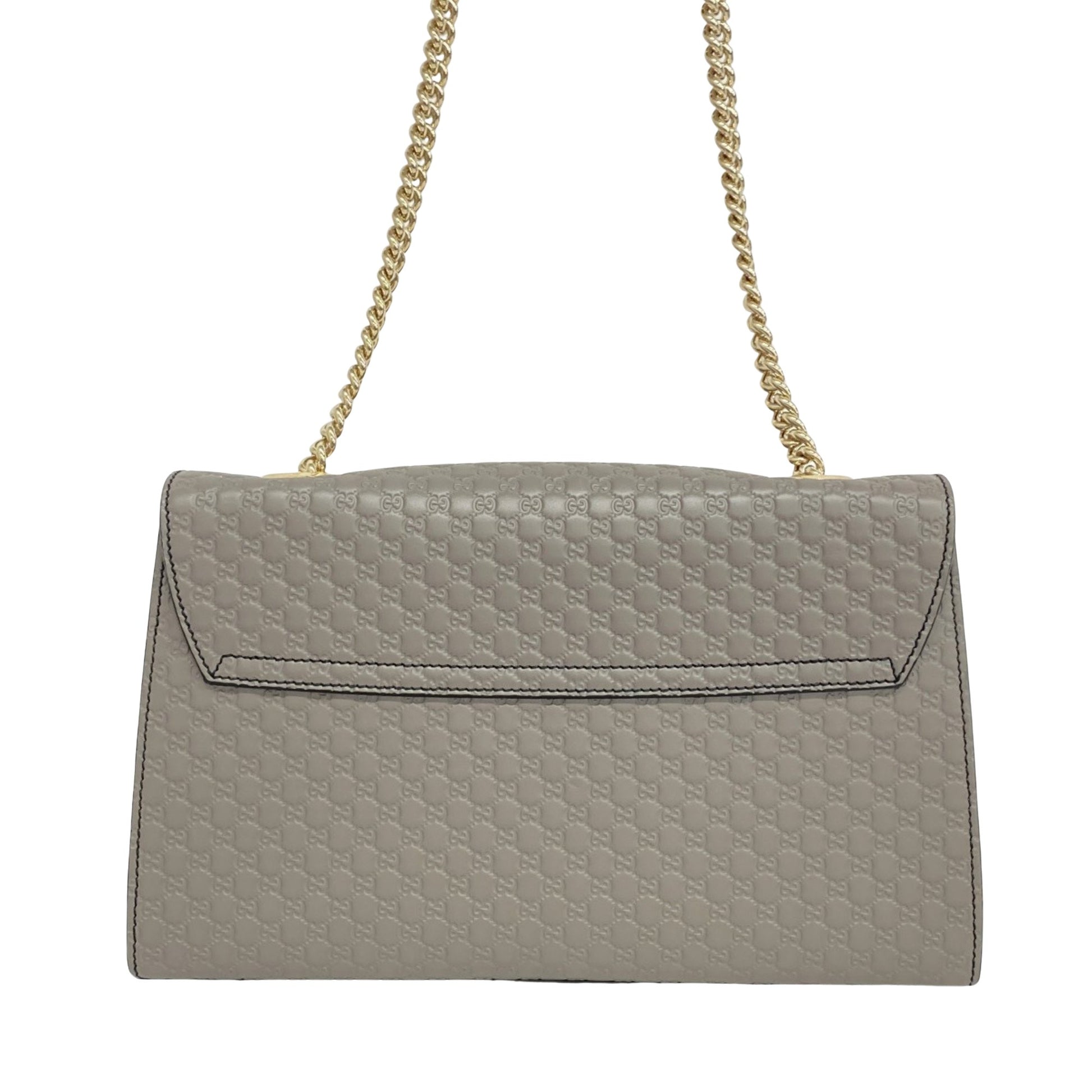 Gucci Micro guccissima, Grey, Leather, shoulder