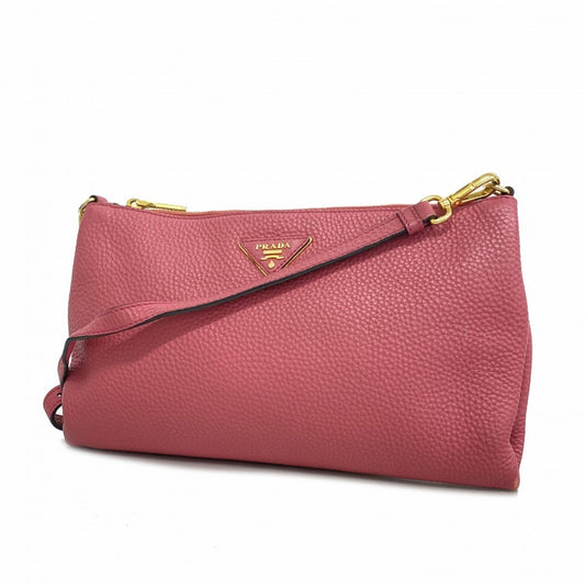 Prada Vitello, Pink, Leather, shoulder