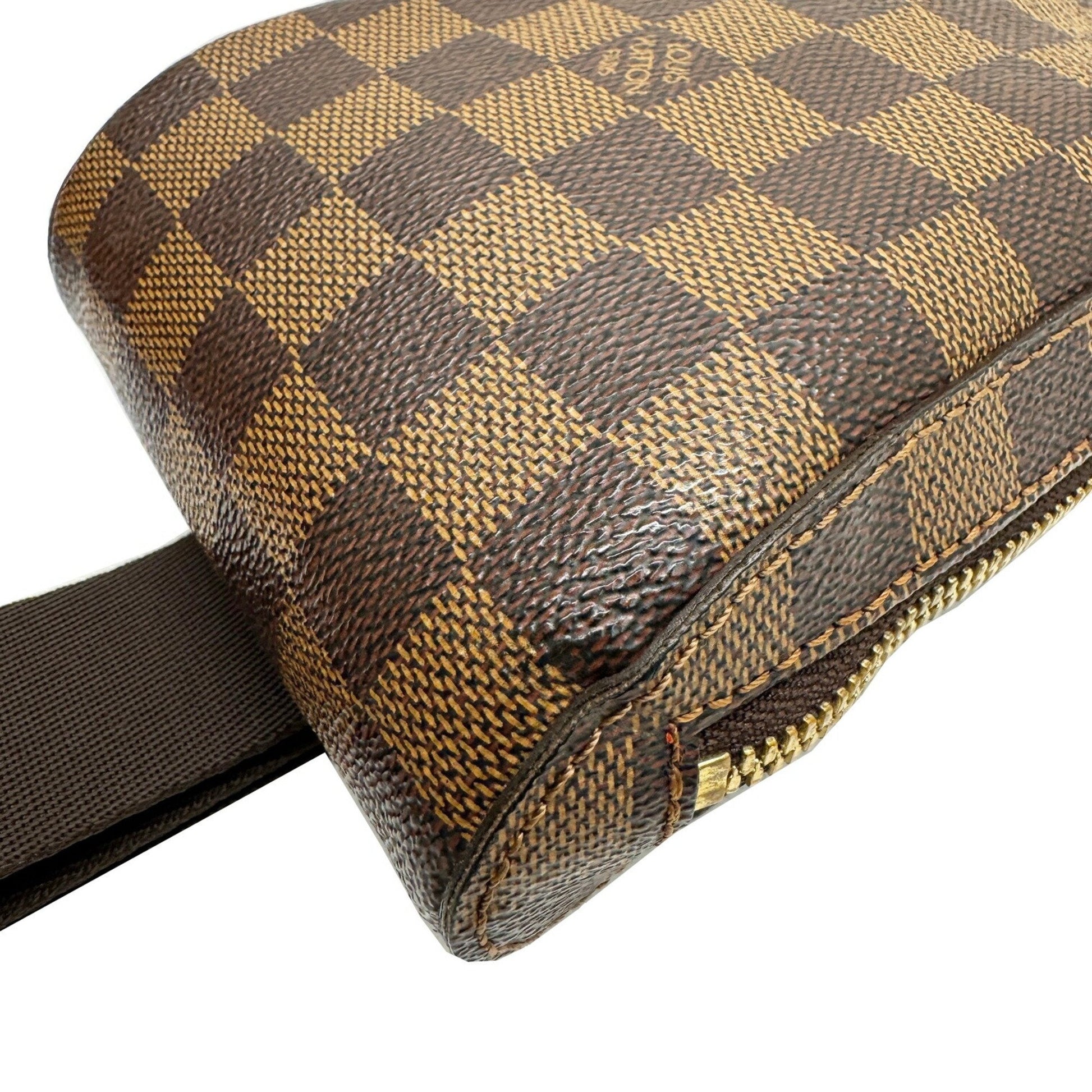 Louis Vuitton Geronimos, Brown, Canvas, shoulder