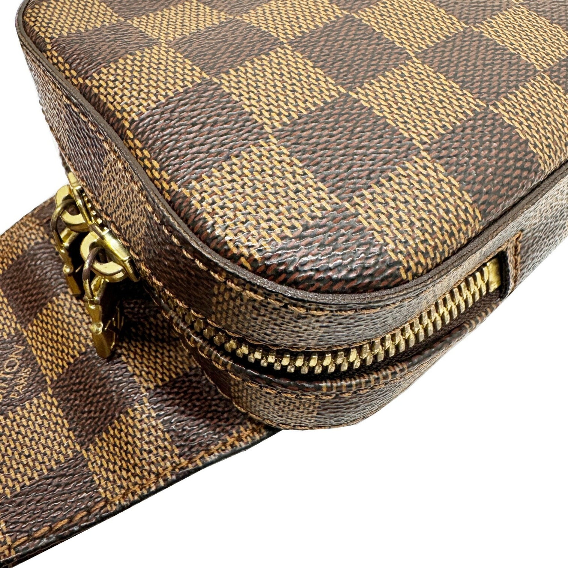 Louis Vuitton Geronimos, Brown, Canvas, shoulder