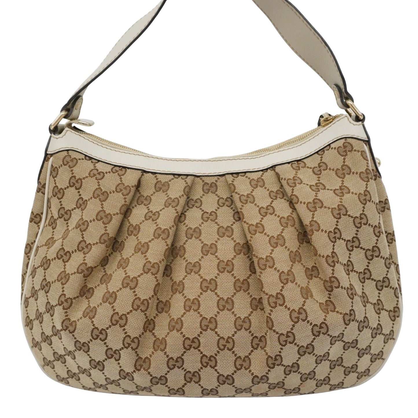 Gucci Sukey, Beige, Canvas, shoulder