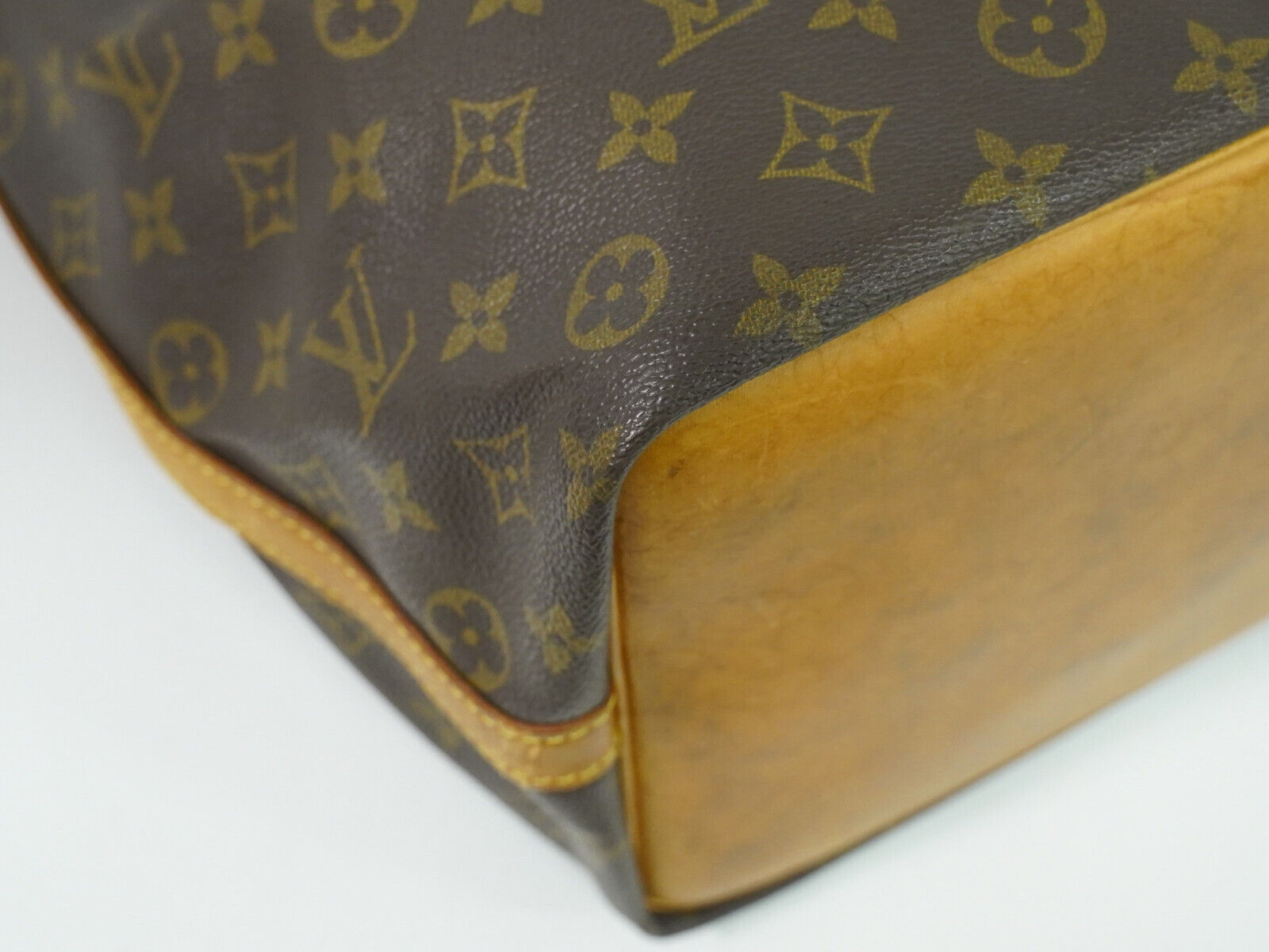 Louis Vuitton Petit Noé, Brown, Canvas, handbag