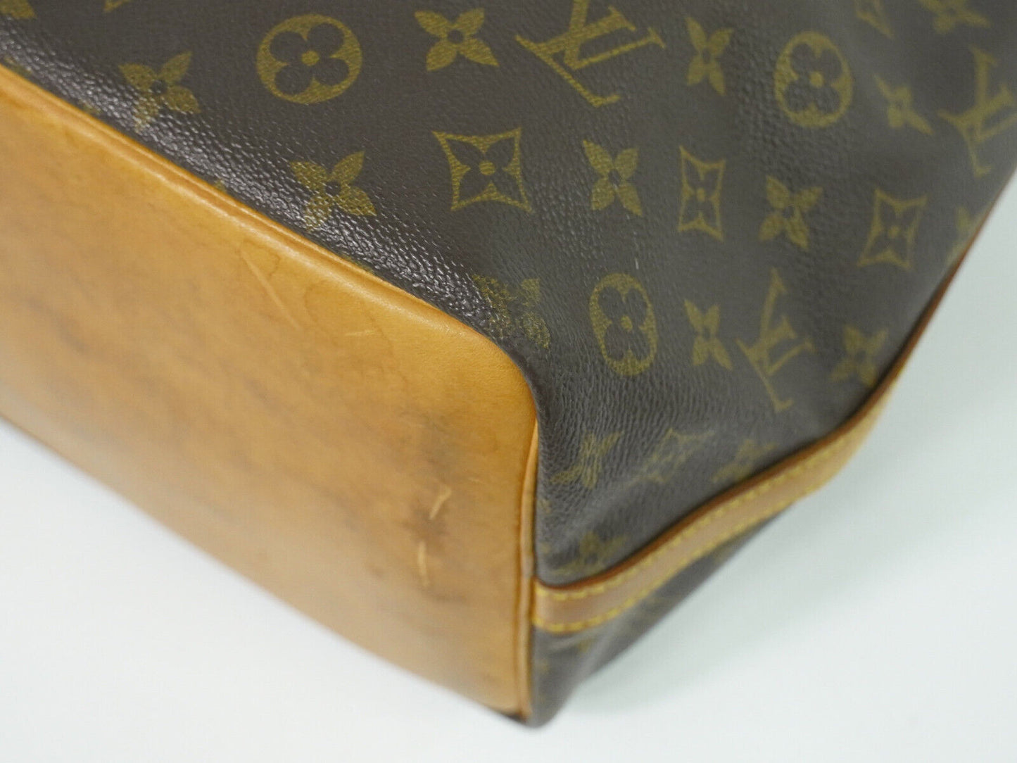 Louis Vuitton Petit Noé, Brown, Canvas, handbag