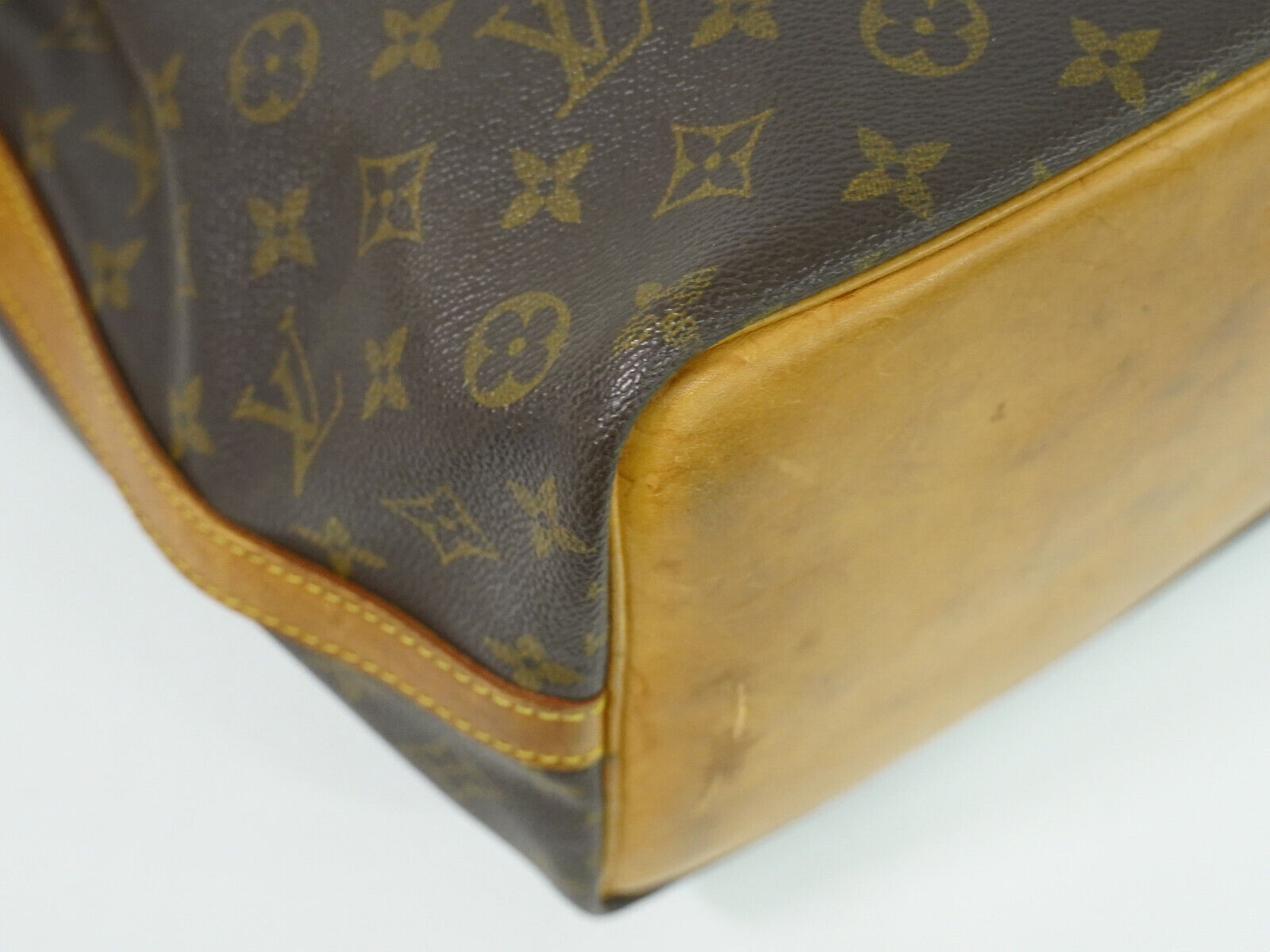 Louis Vuitton Petit Noé, Brown, Canvas, handbag