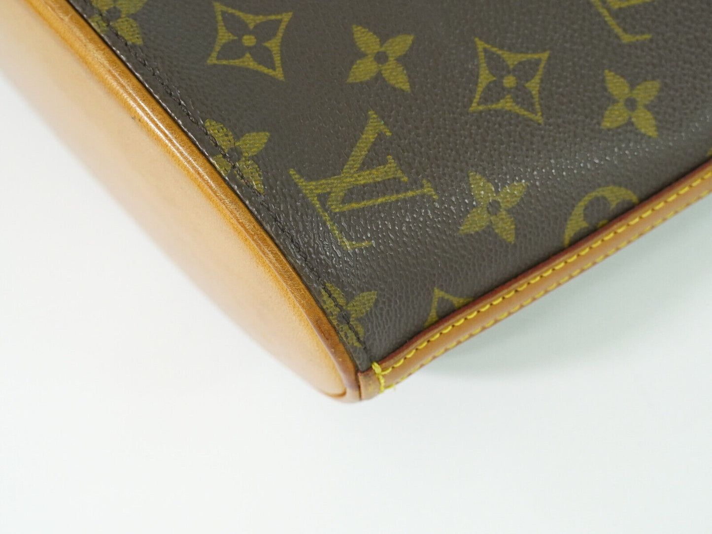 Louis Vuitton Drouot, Brown, Canvas, shoulder