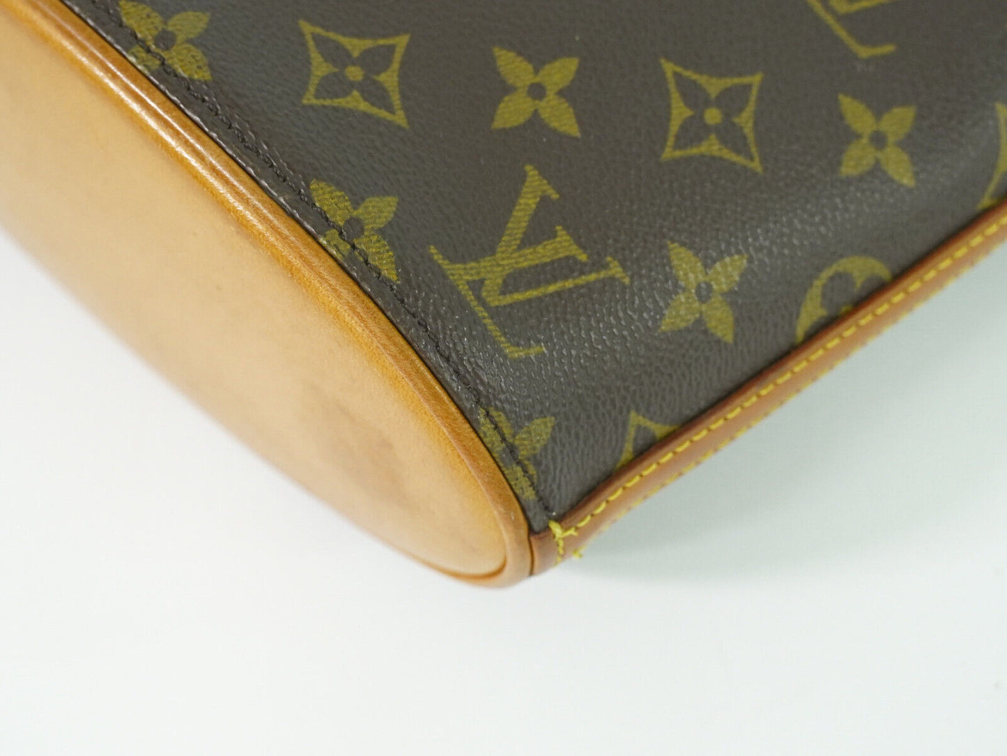 Louis Vuitton Drouot, Brown, Canvas, shoulder