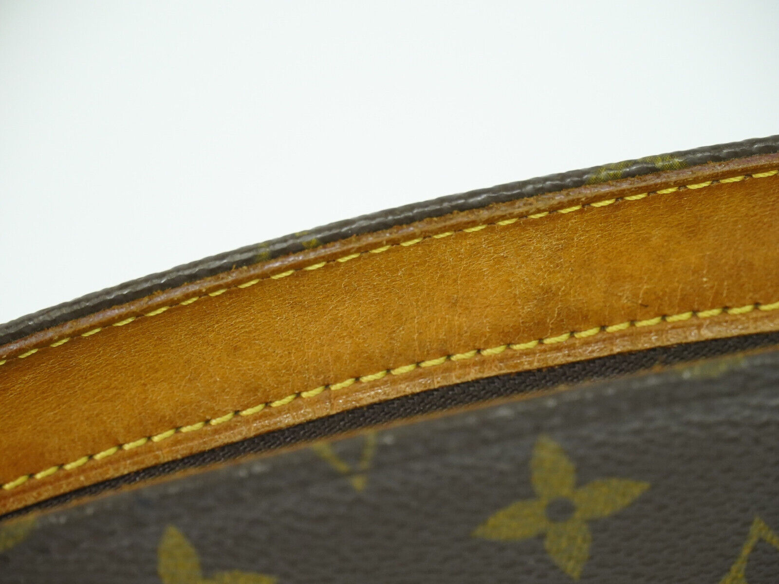 Louis Vuitton Drouot, Brown, Canvas, shoulder