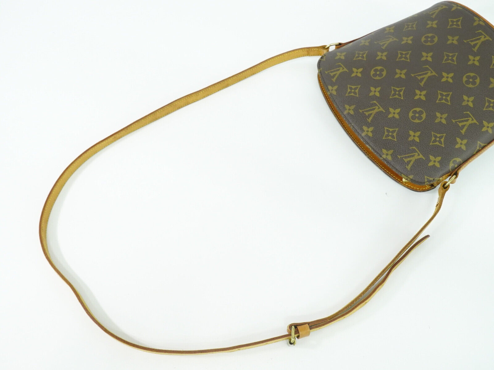 Louis Vuitton Drouot, Brown, Canvas, shoulder