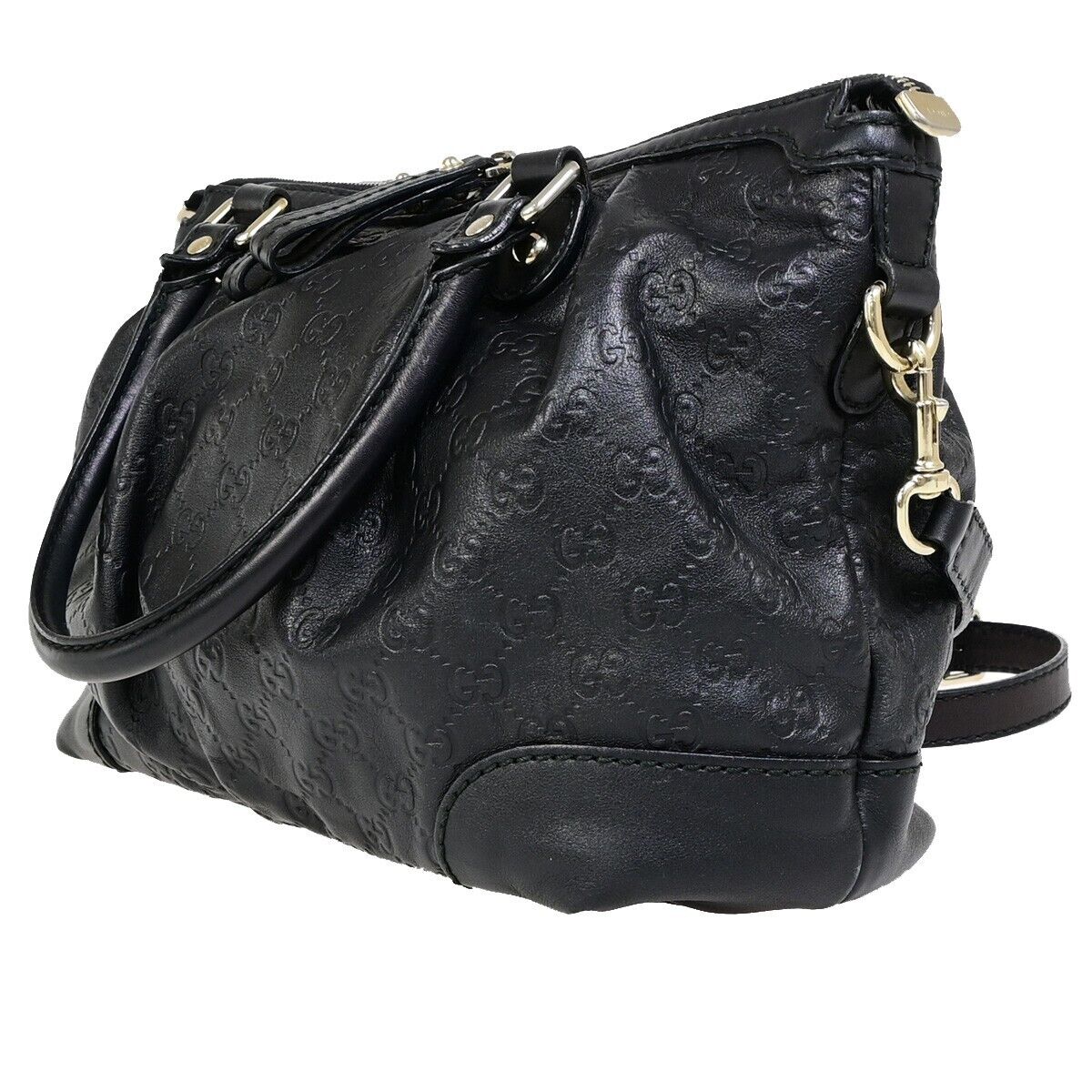 Gucci Sukey, Black, Leather, handbag