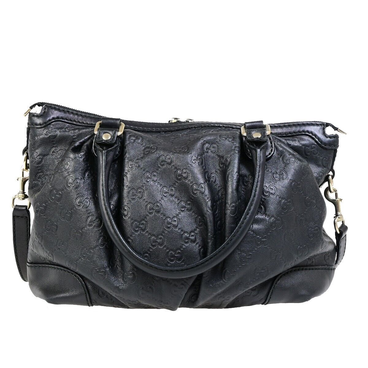 Gucci Sukey, Black, Leather, handbag