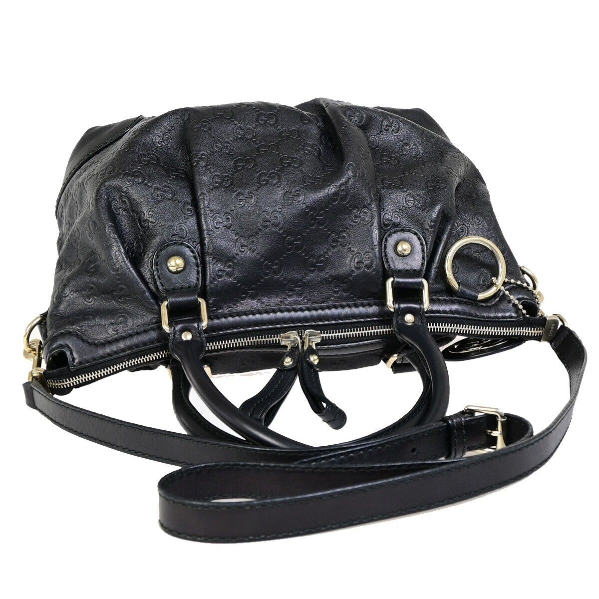 Gucci Sukey, Black, Leather, handbag