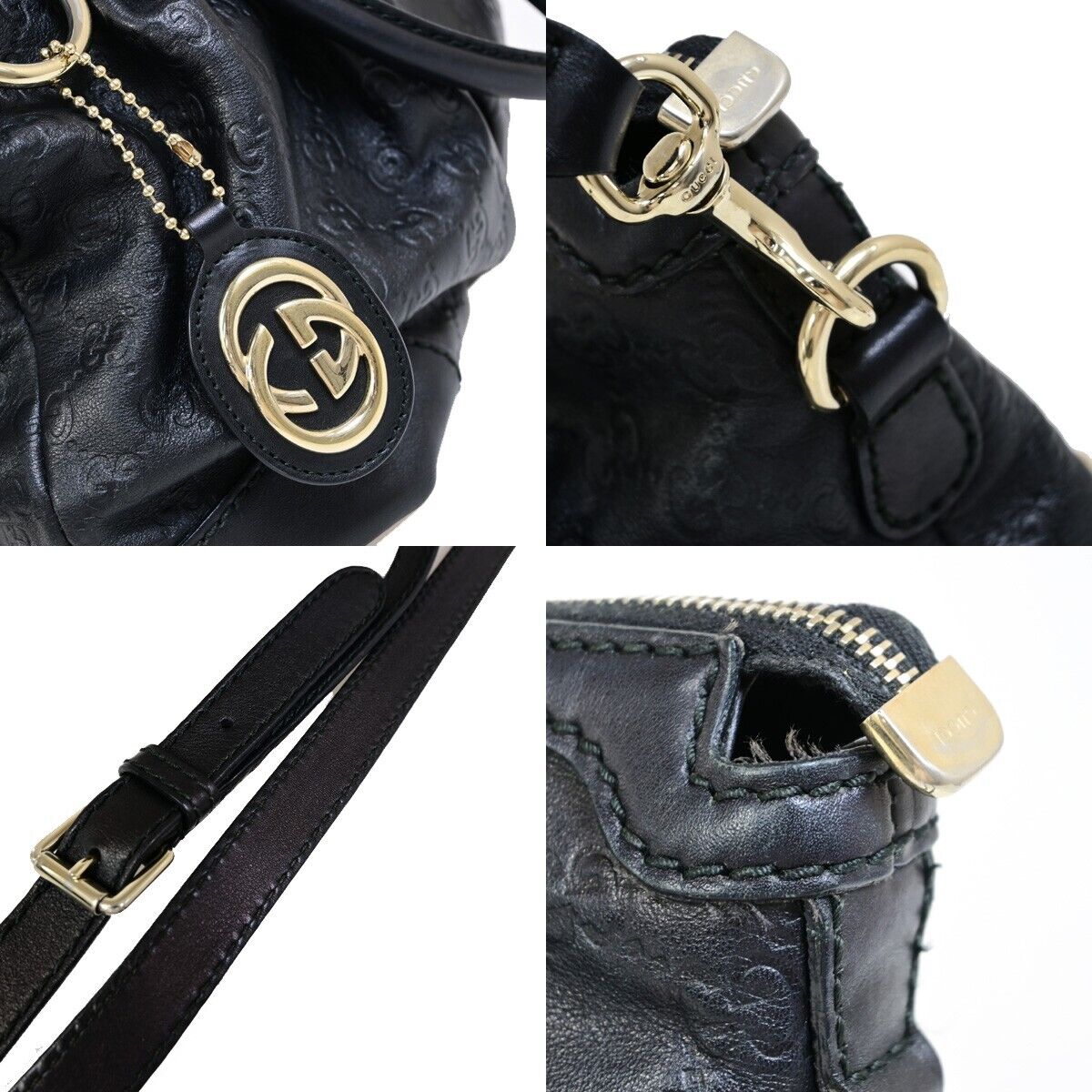 Gucci Sukey, Black, Leather, handbag