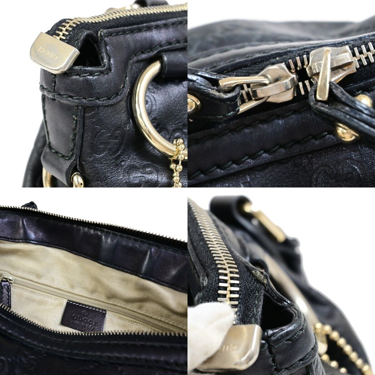 Gucci Sukey, Black, Leather, handbag