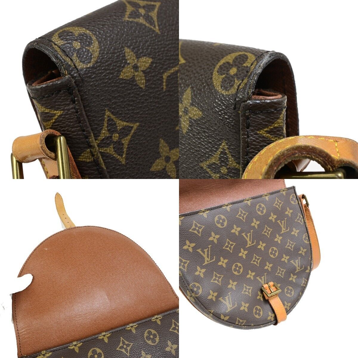 Louis Vuitton Chantilly, Brown, Canvas, shoulder