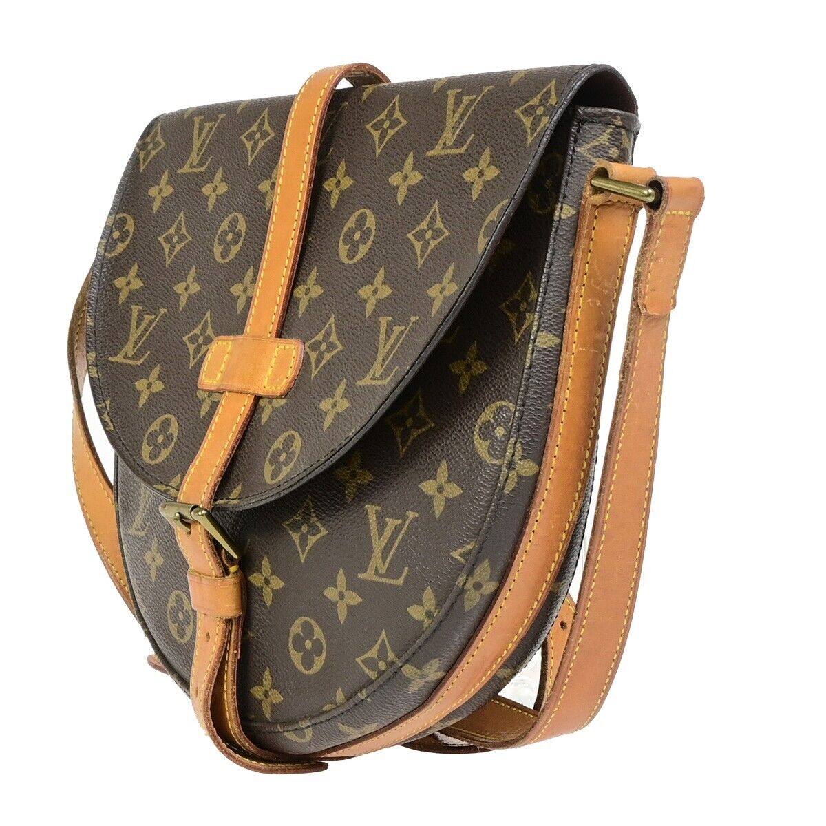 Louis Vuitton Chantilly, Brown, Canvas, shoulder