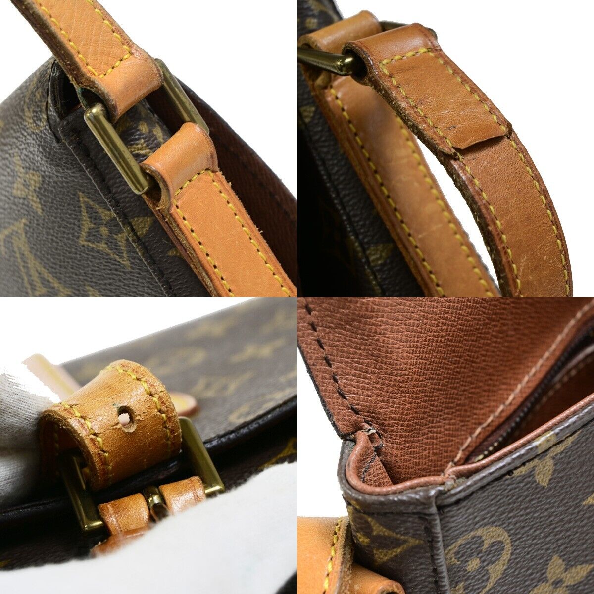 Louis Vuitton Chantilly, Brown, Canvas, shoulder