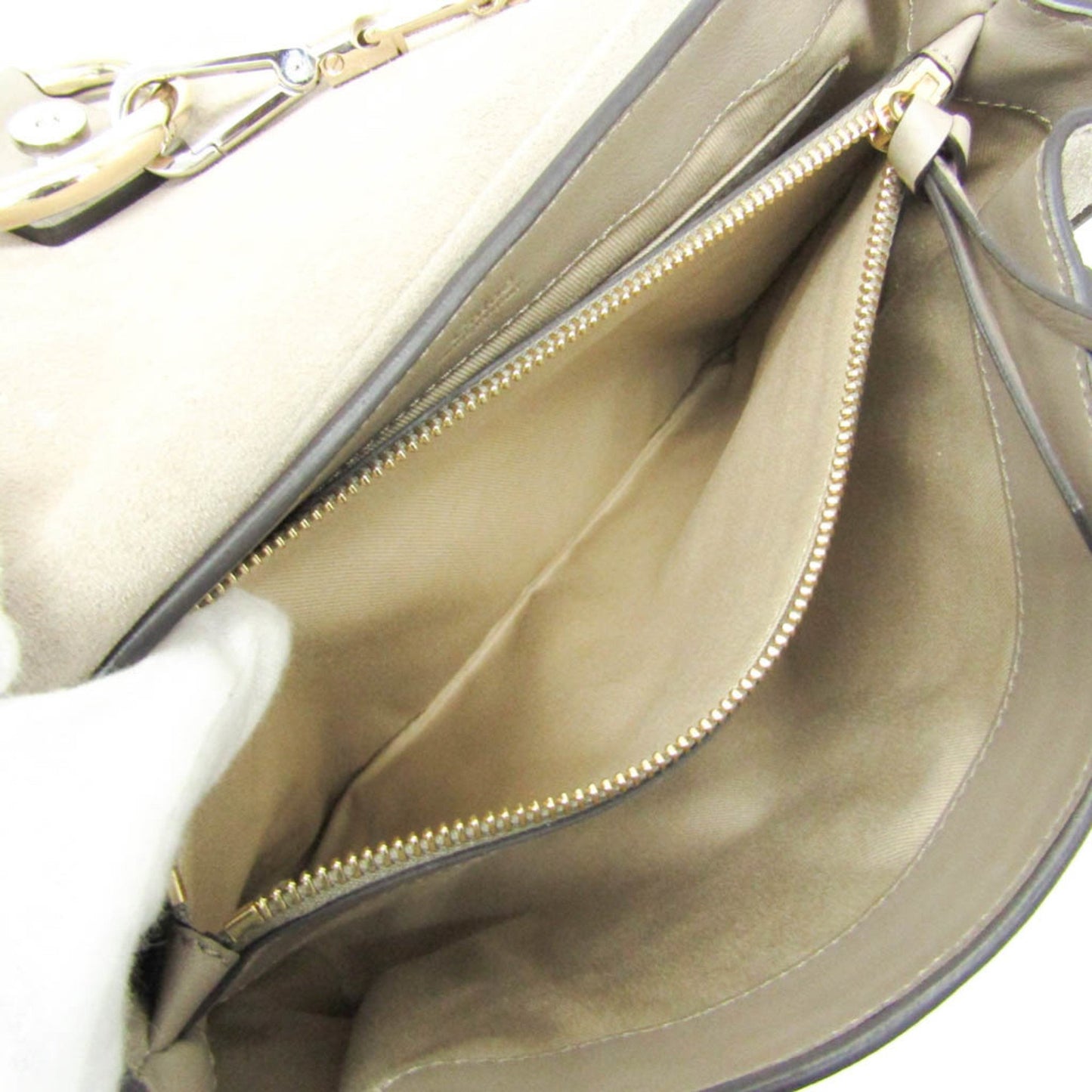 Chloé Faye Day, Beige, Leather, handbag