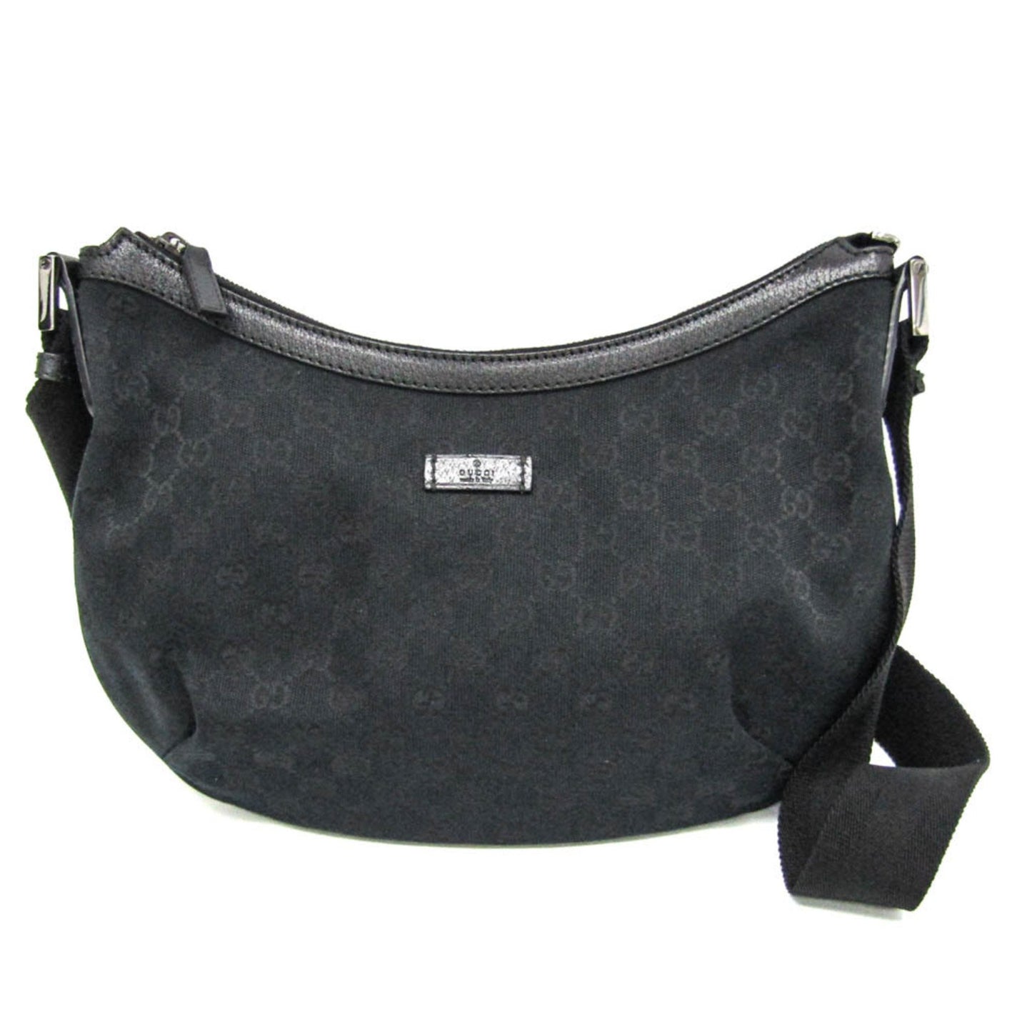 Gucci, Black, Canvas, shoulder