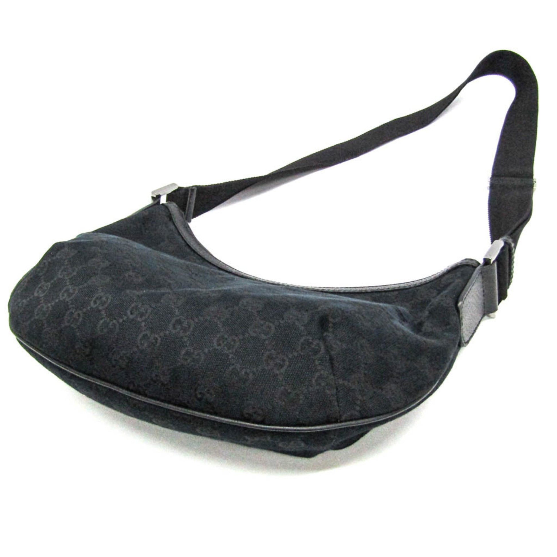 Gucci, Black, Canvas, shoulder