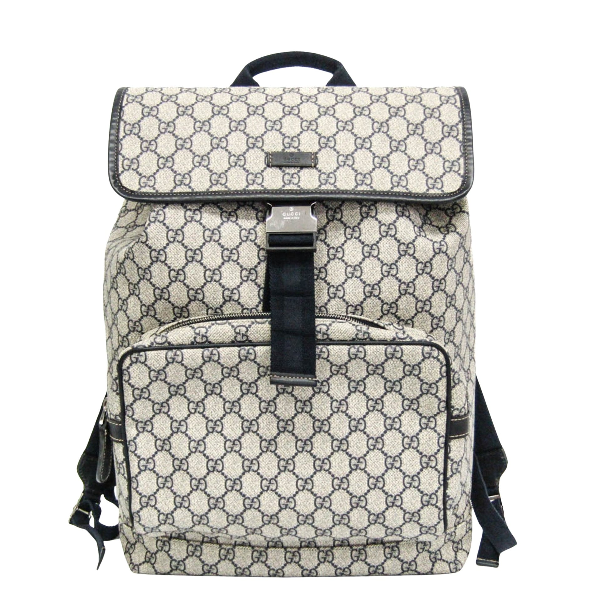 Gucci GG Supreme, Beige, Canvas, backpack
