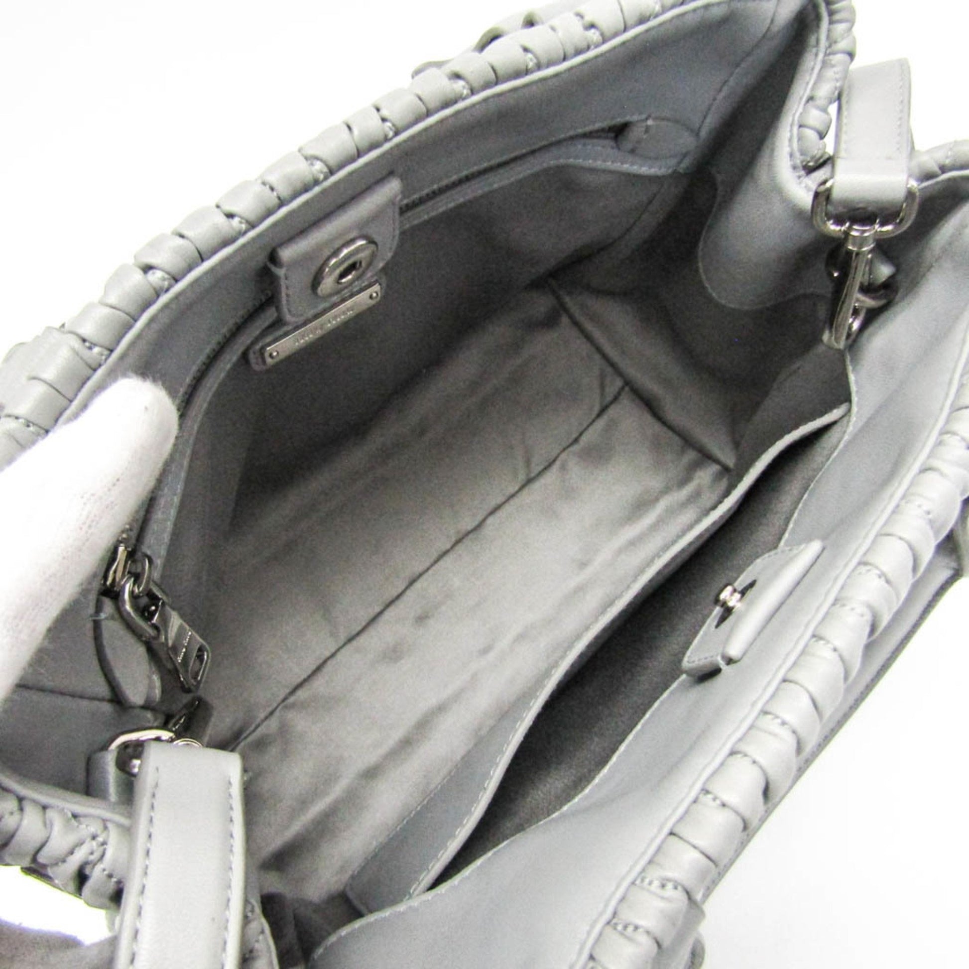 Miu Miu Matelassé, Grey, Leather, shoulder