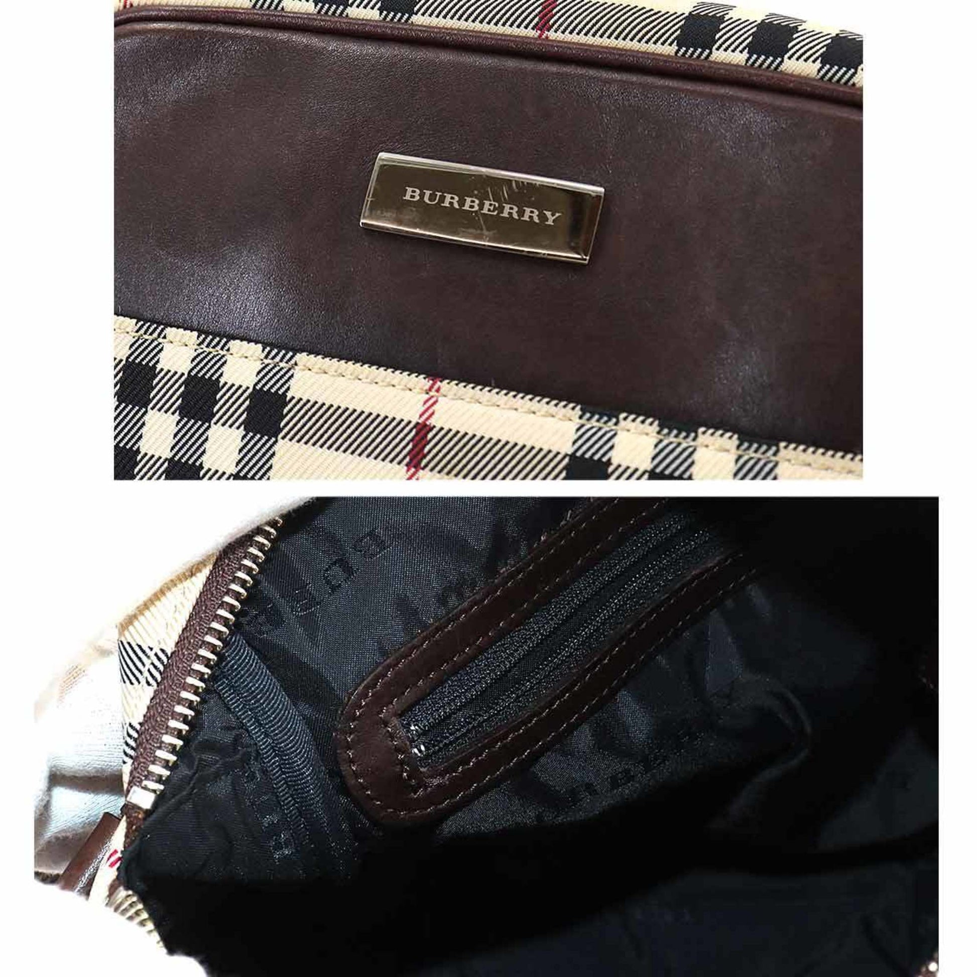 Burberry Nova Check, Beige, Canvas, shoulder