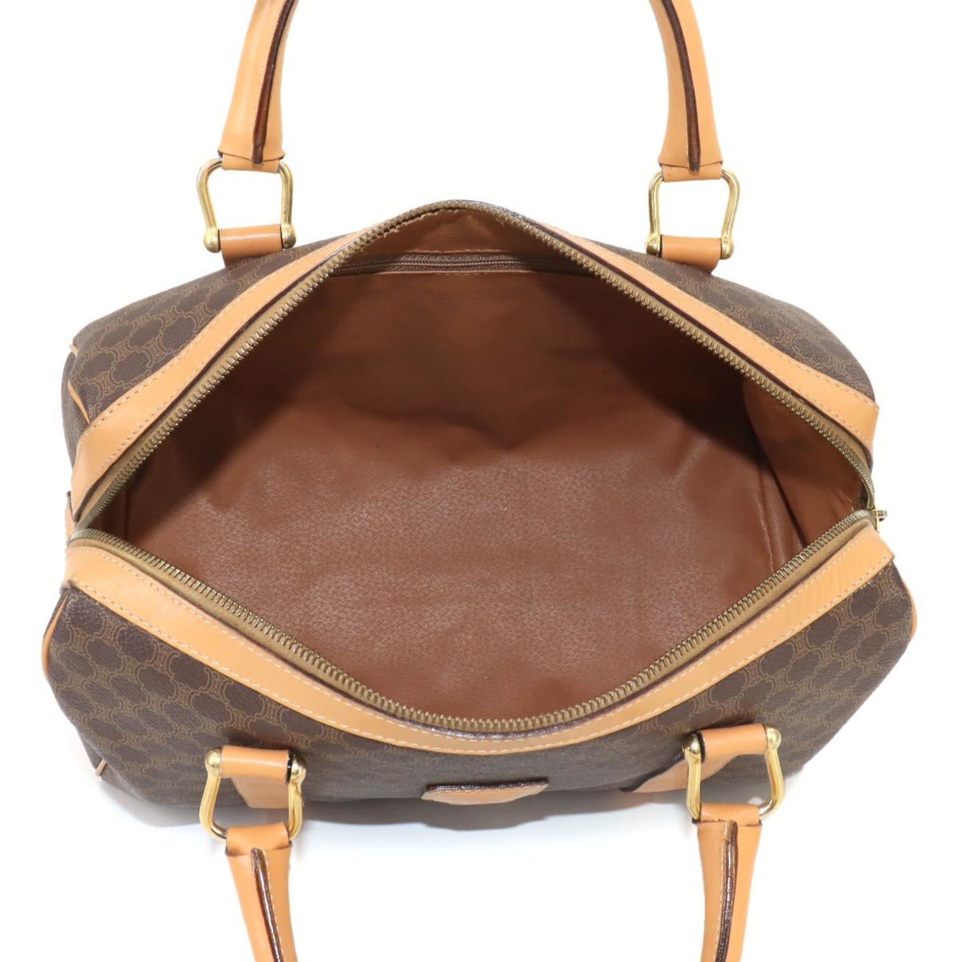 Céline Macadam, Brown, Canvas, handbag