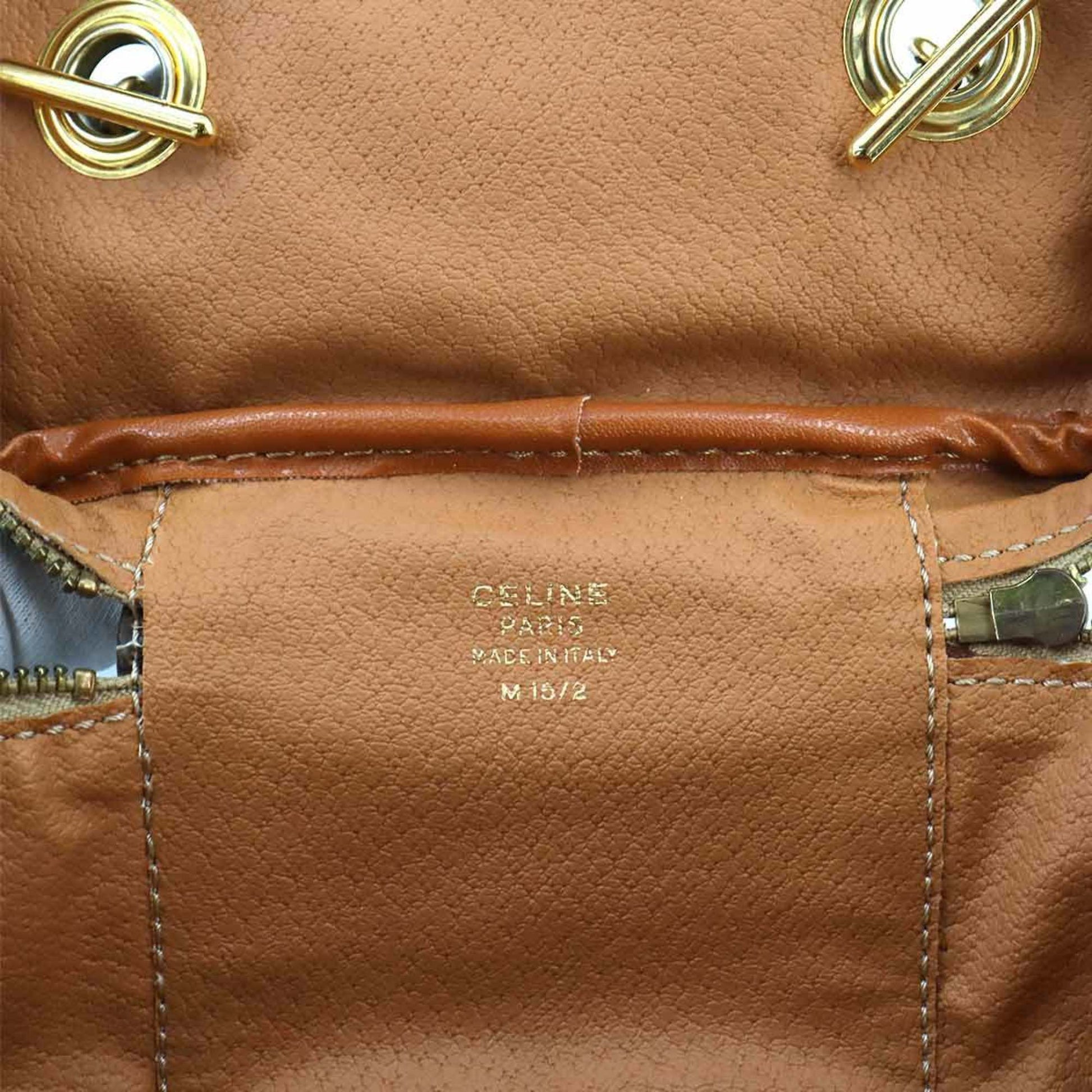 Céline Macadam, Brown, Canvas, handbag