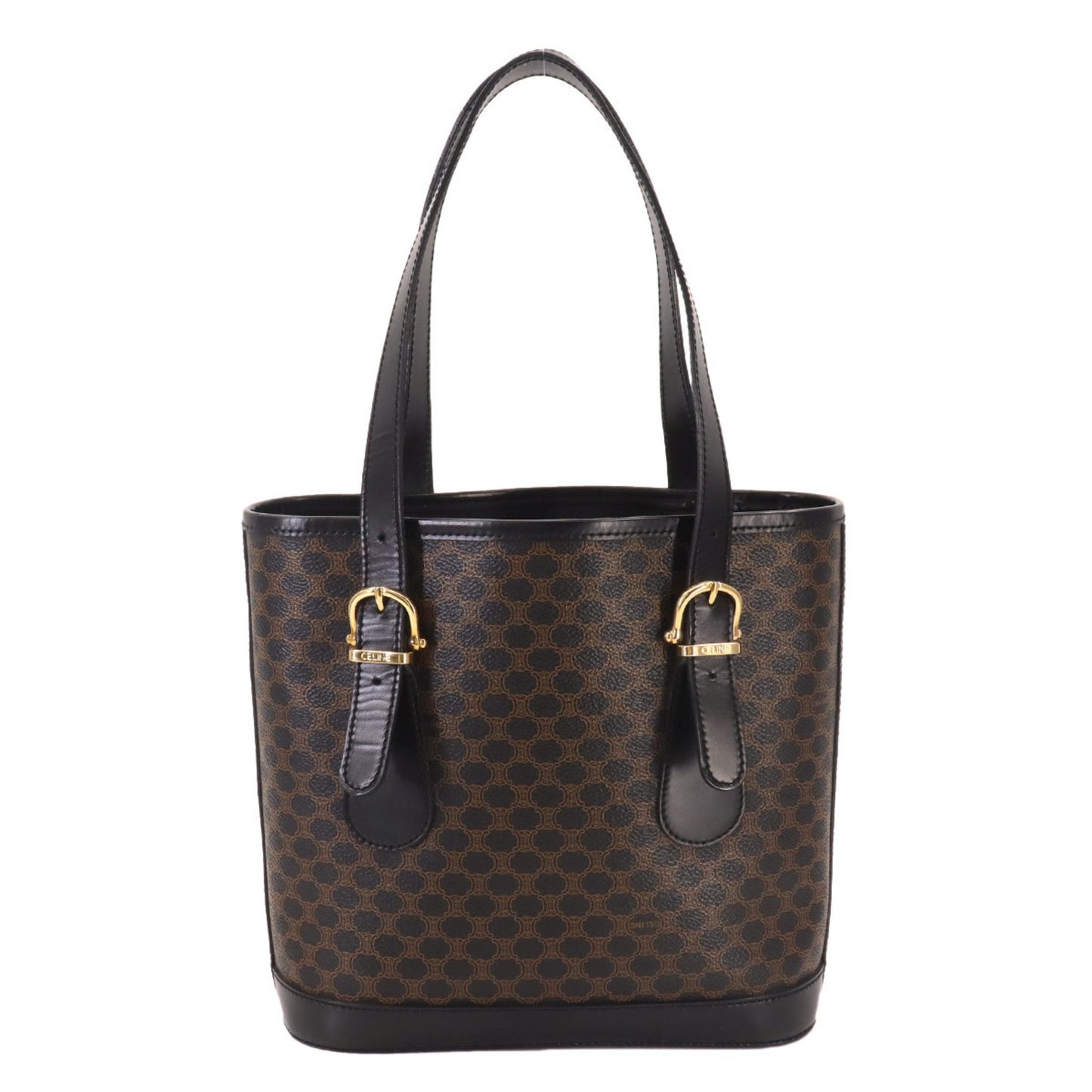 Céline Macadam, Brown, Canvas, tote