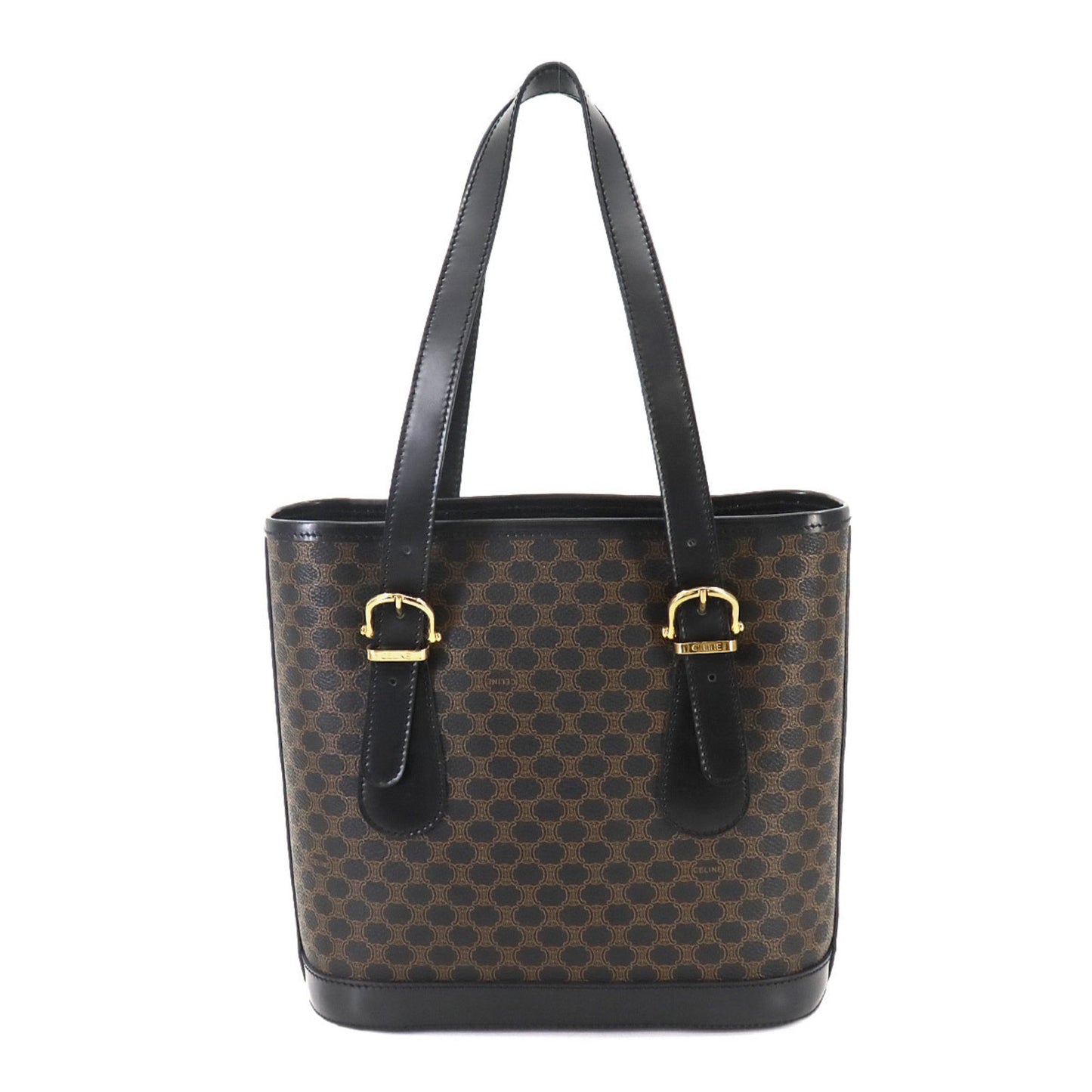 Céline Macadam, Brown, Canvas, tote