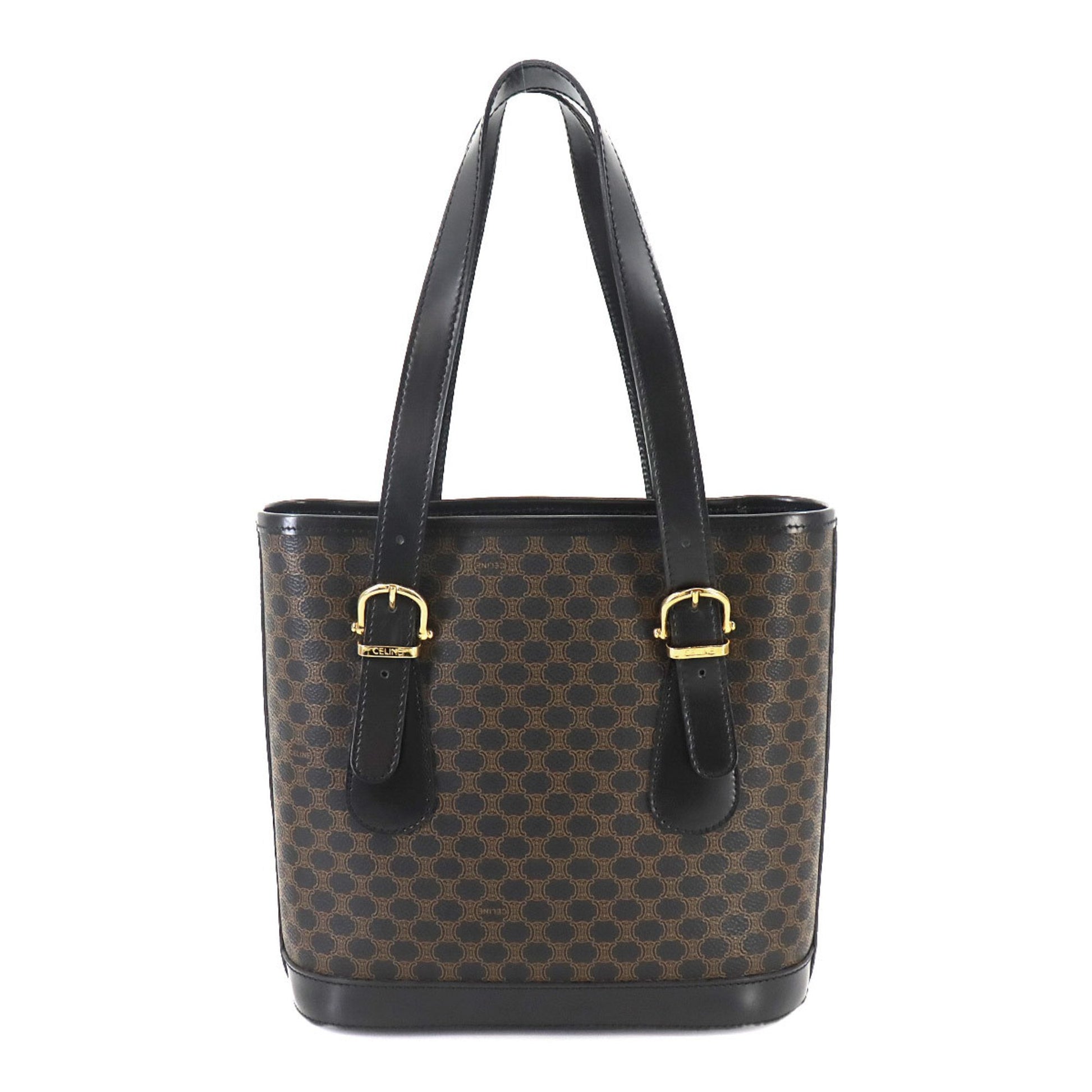 Céline Macadam, Brown, Canvas, tote