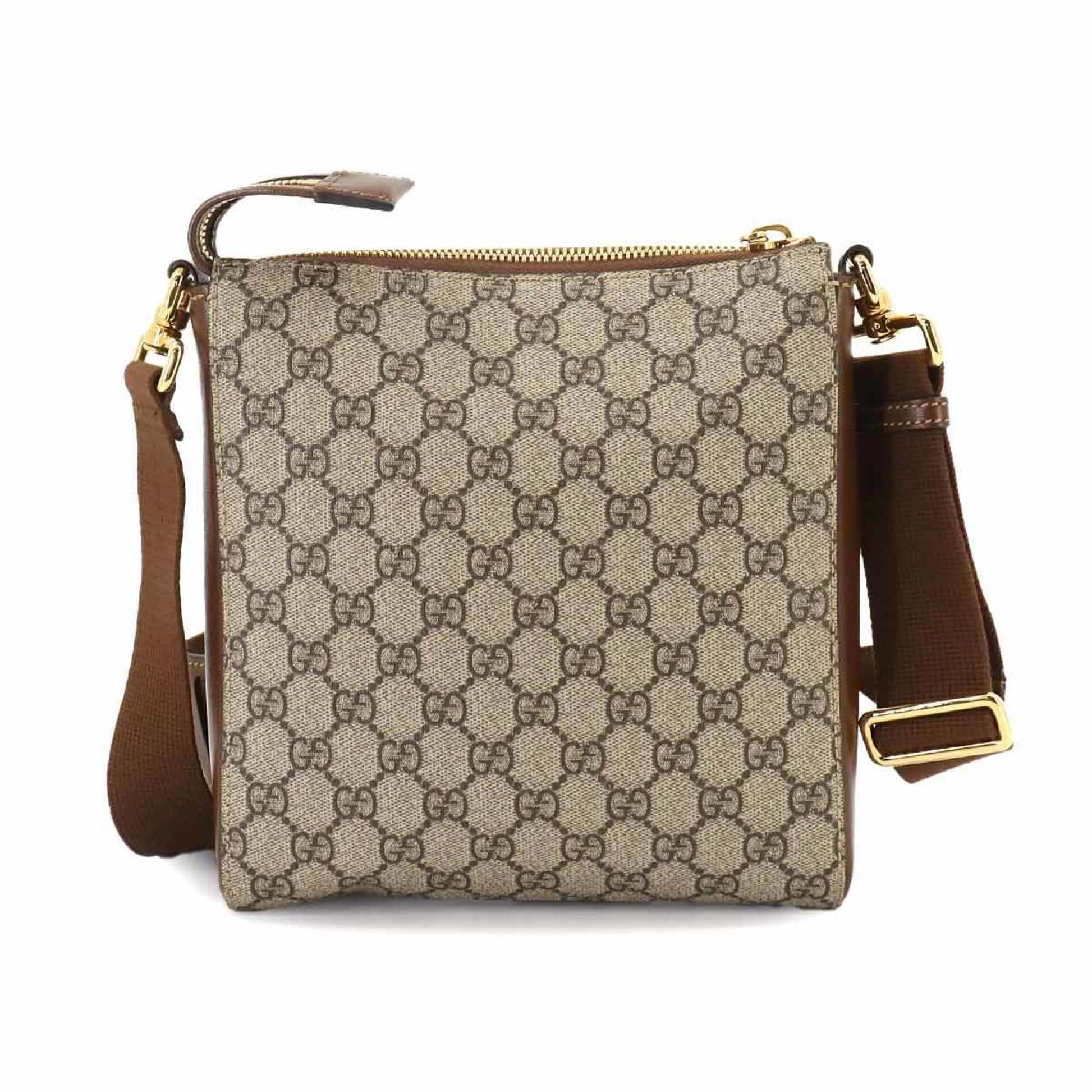 Gucci Messenger, Beige, Canvas, shoulder