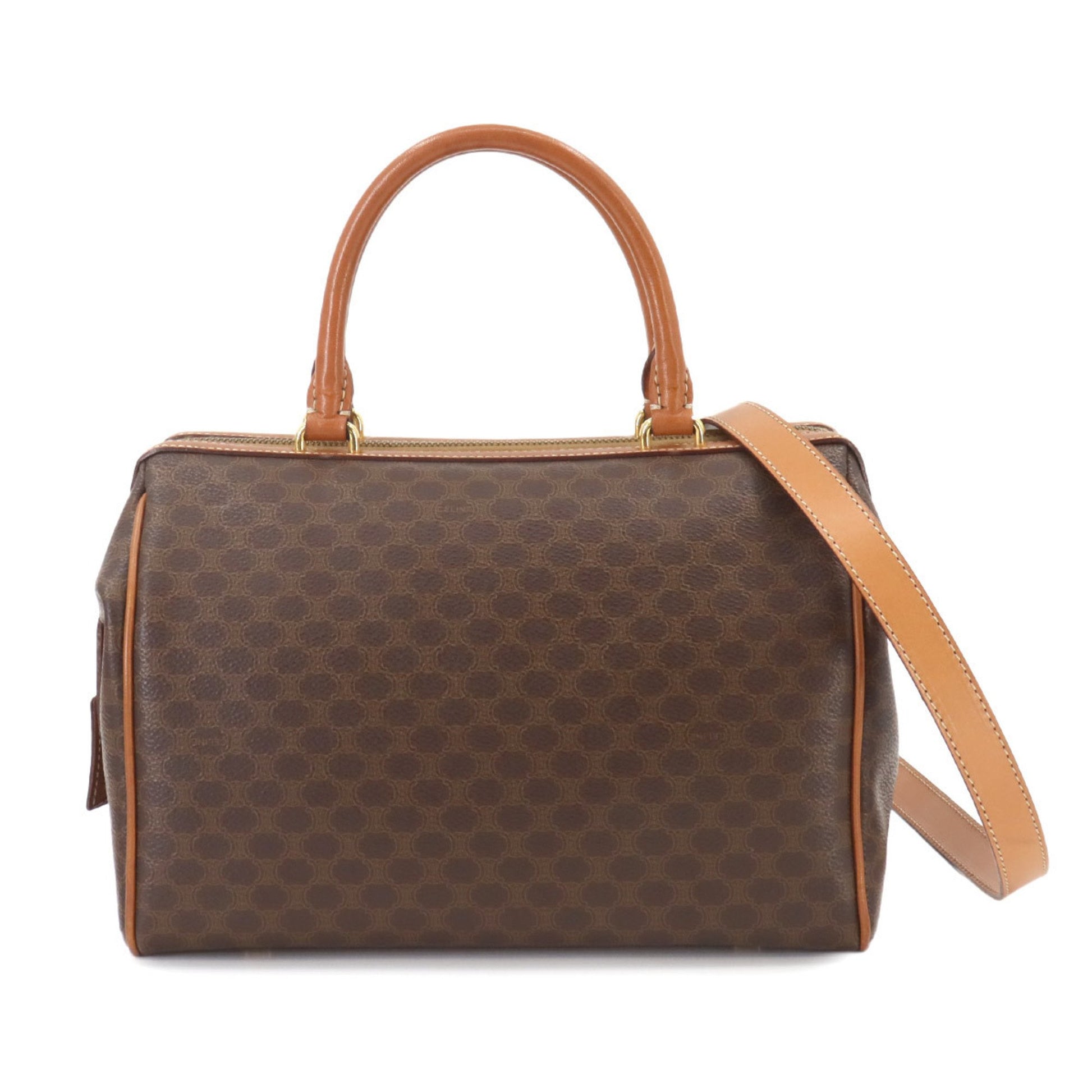 Céline Macadam, Brown, Canvas, handbag