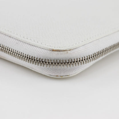 Hermès Azap, White, Leather, wallet