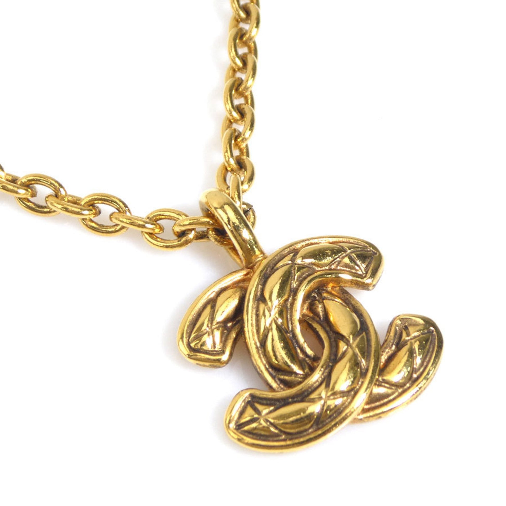 Chanel Coco Mark, Gold, Metal, necklace