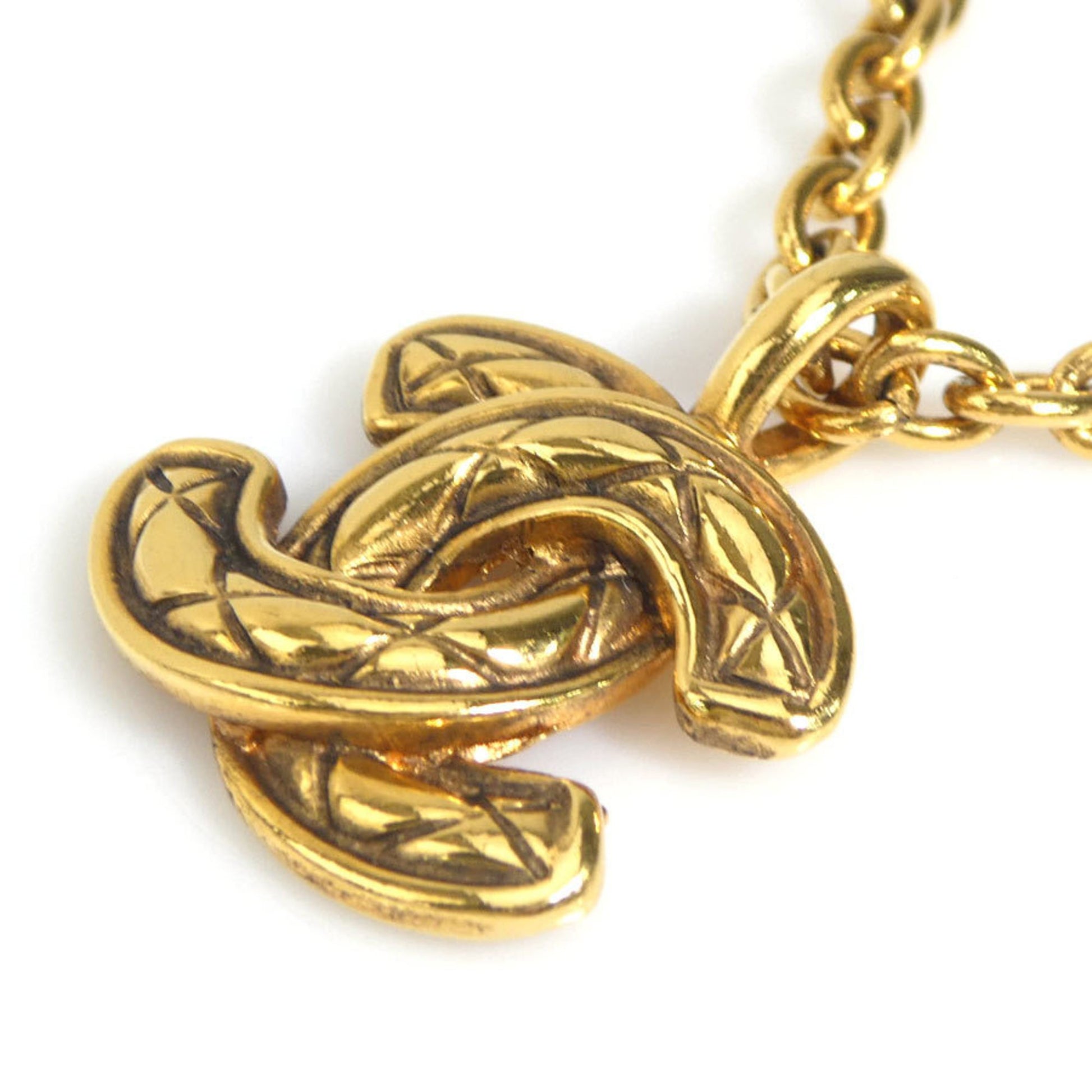 Chanel Coco Mark, Gold, Metal, necklace