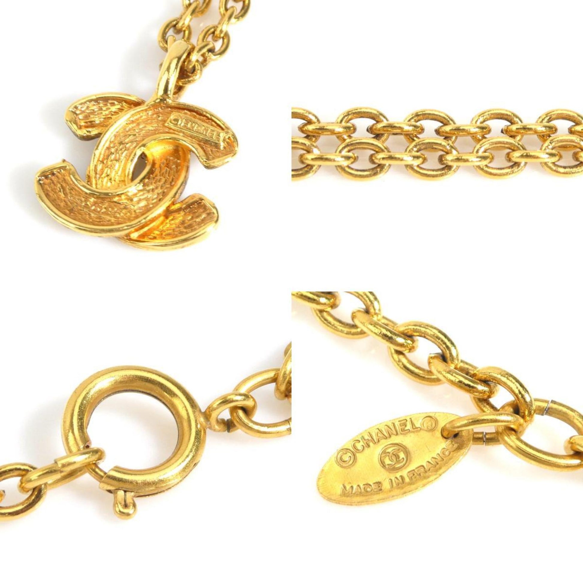 Chanel Coco Mark, Gold, Metal, necklace