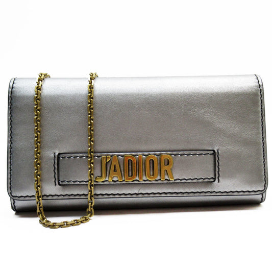 Dior J'Adior, Silver, Leather, wallet