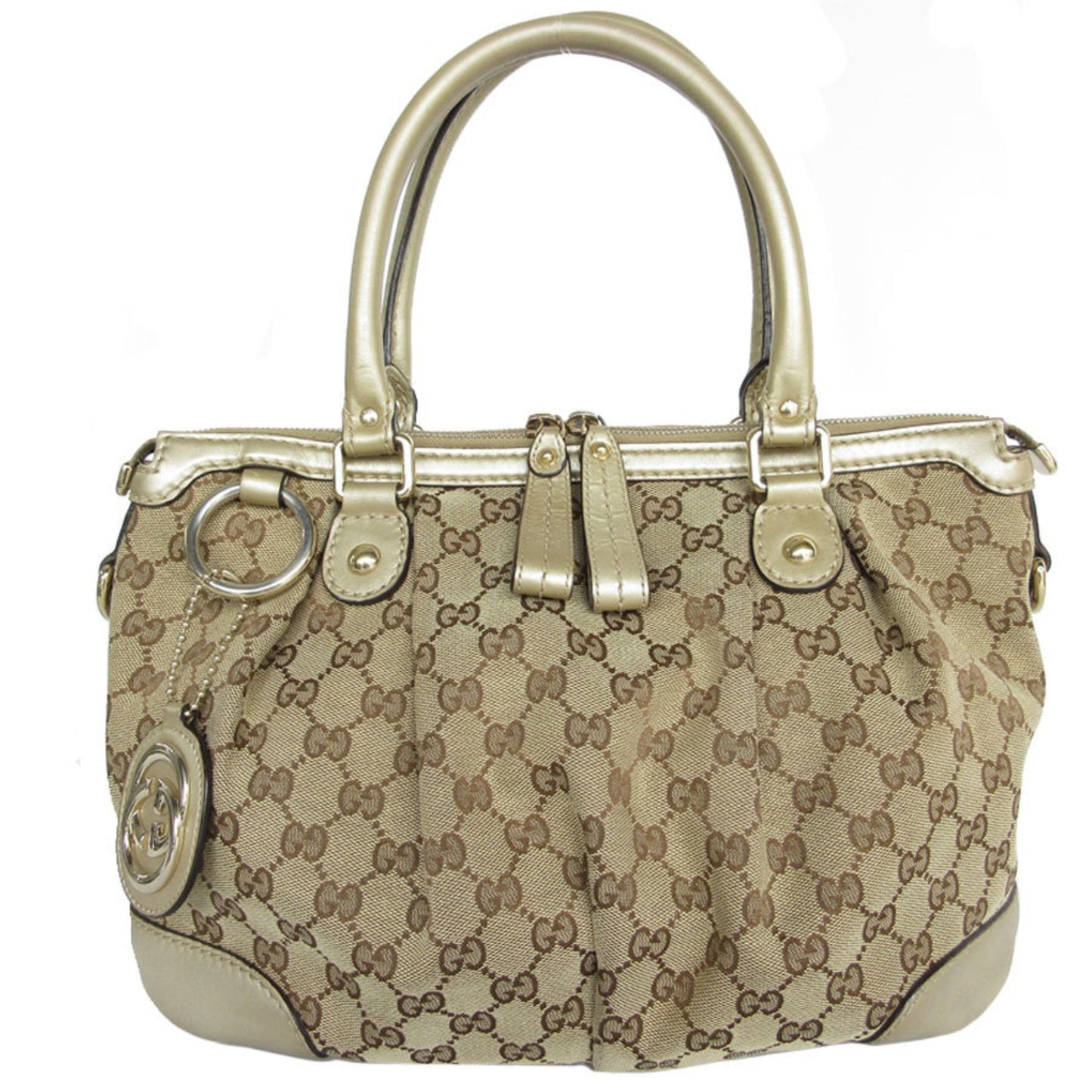 Gucci GG canvas, Beige, Canvas, handbag