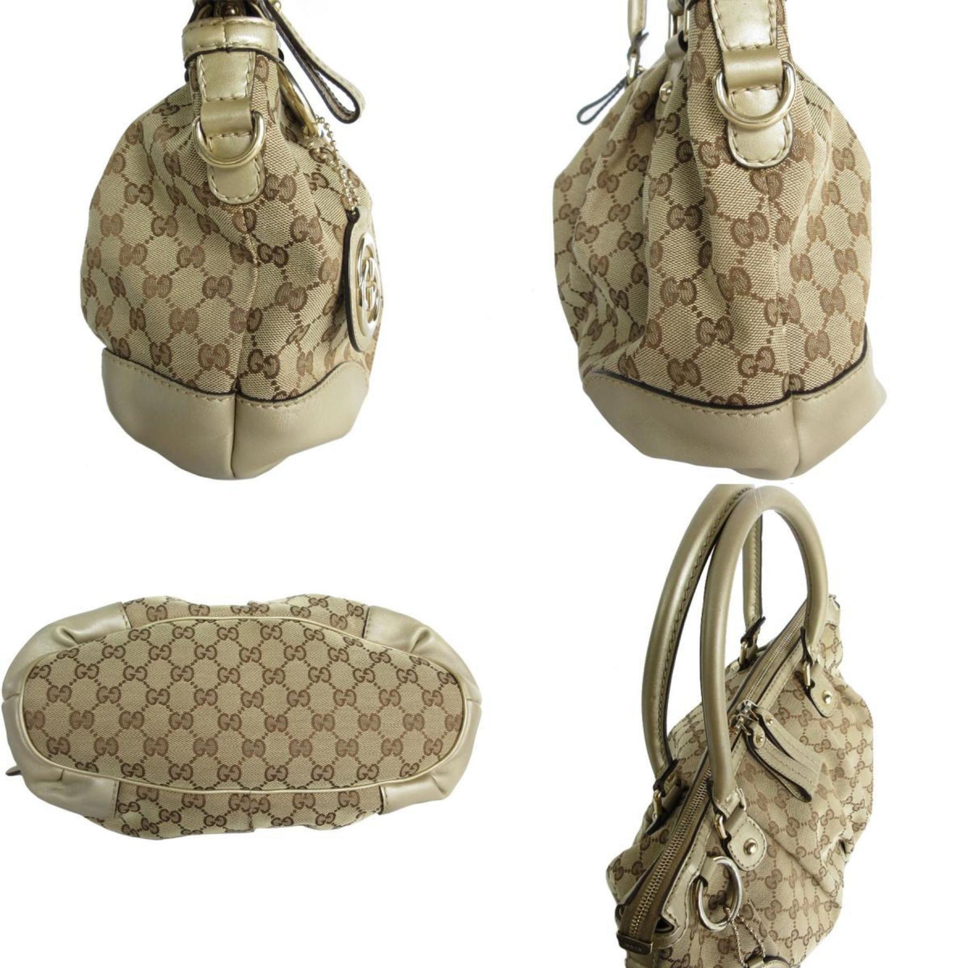 Gucci GG canvas, Beige, Canvas, handbag