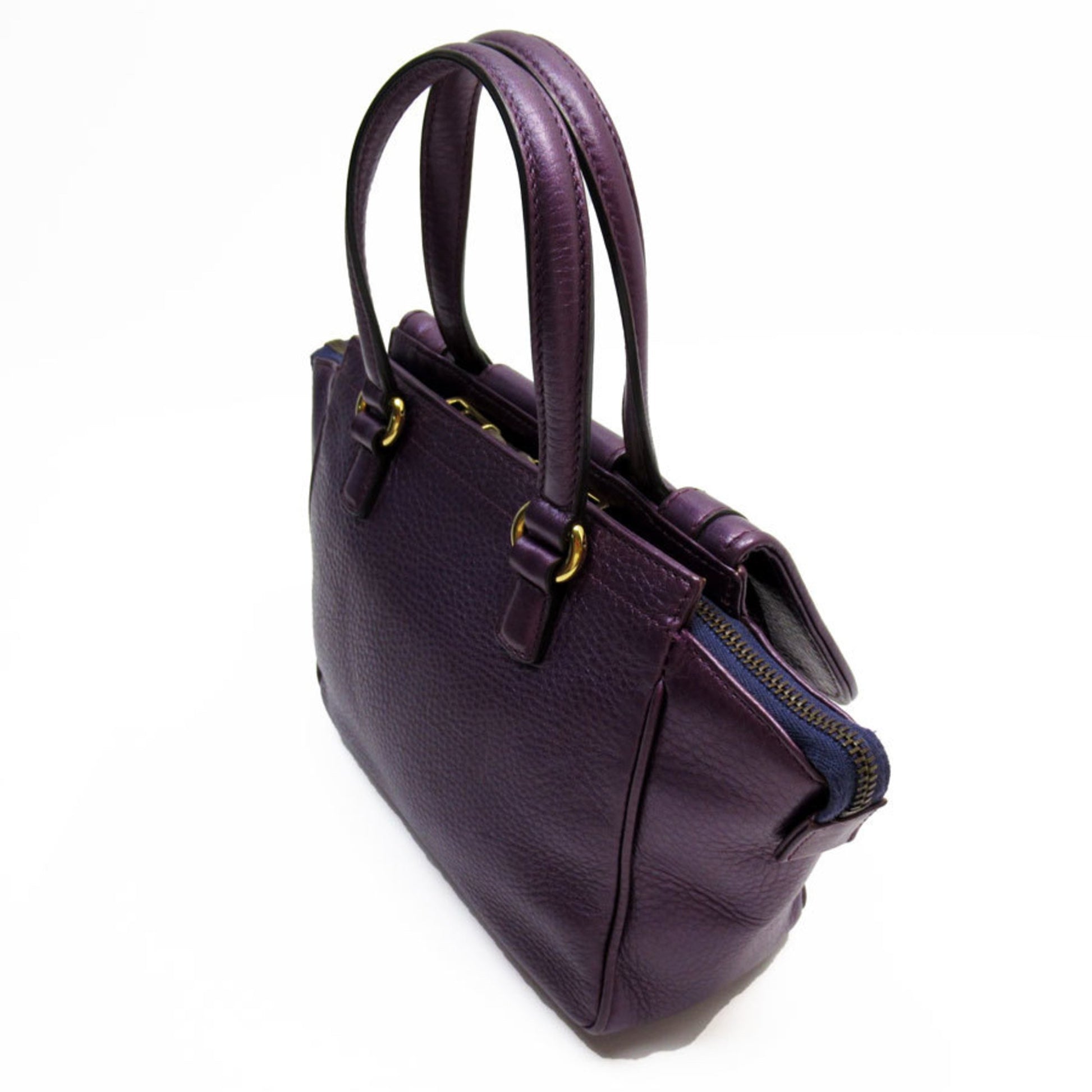 Gucci 1973, Purple, Leather, handbag