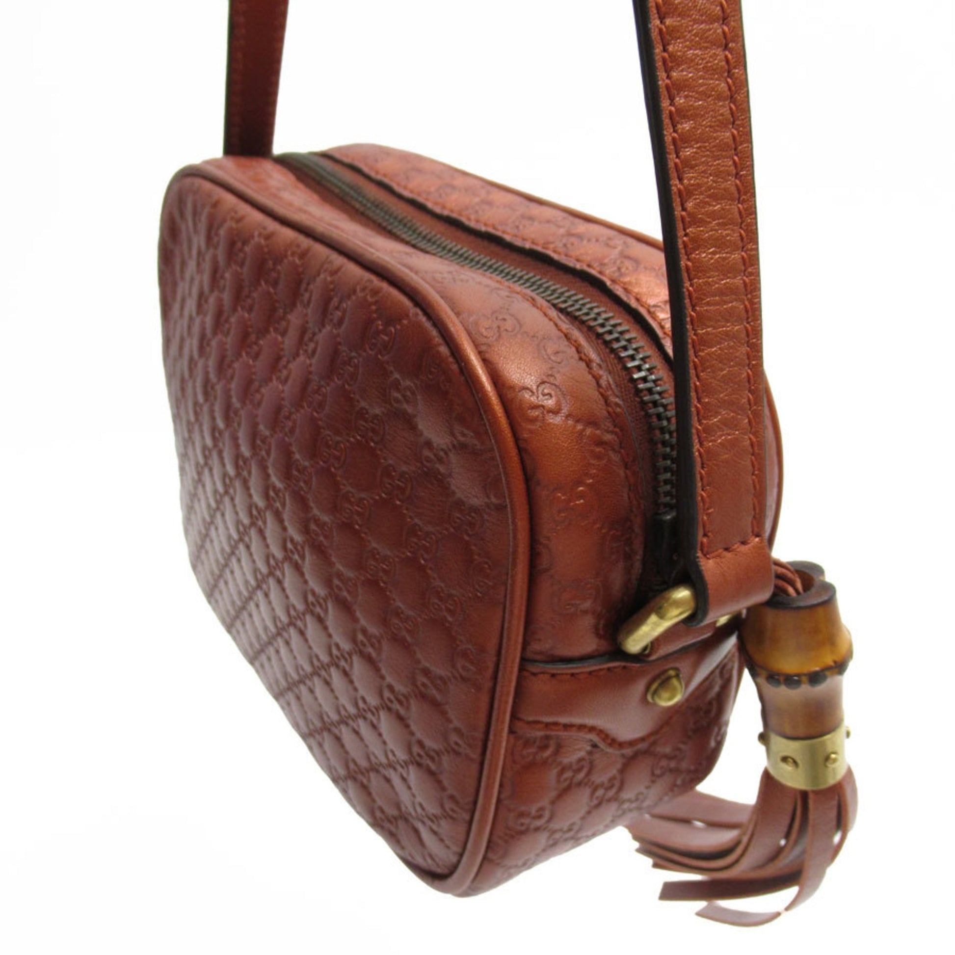 Gucci Micro guccissima, Brown, Leather, shoulder