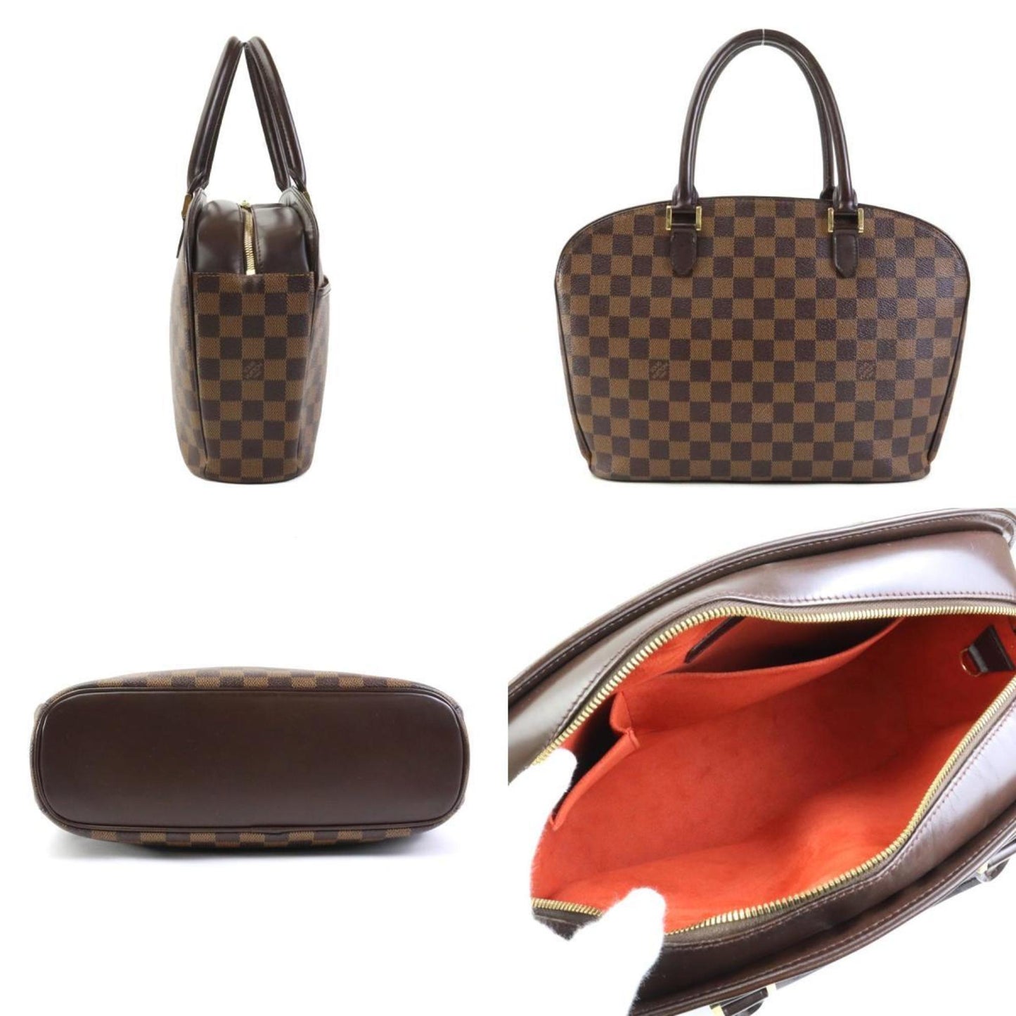 Louis Vuitton Sarria, Brown, Canvas, handbag