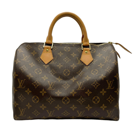 Louis Vuitton Speedy 30, Brown, Canvas, handbag