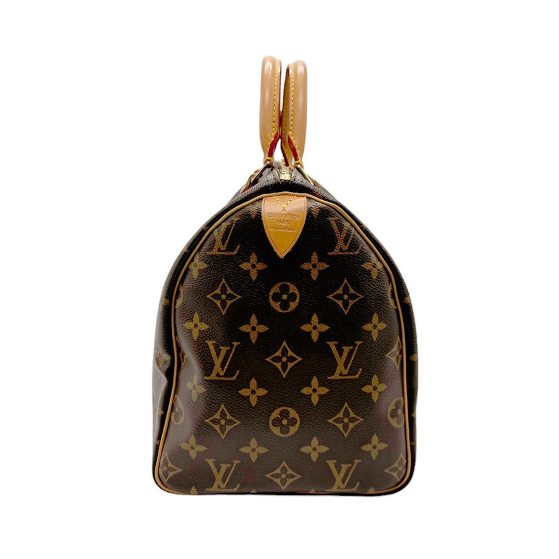 Louis Vuitton Speedy 30, Brown, Canvas, handbag