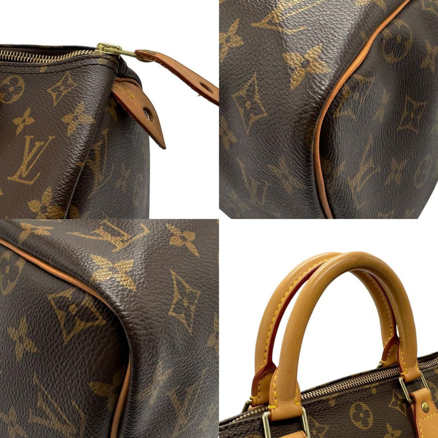 Louis Vuitton Speedy 30, Brown, Canvas, handbag