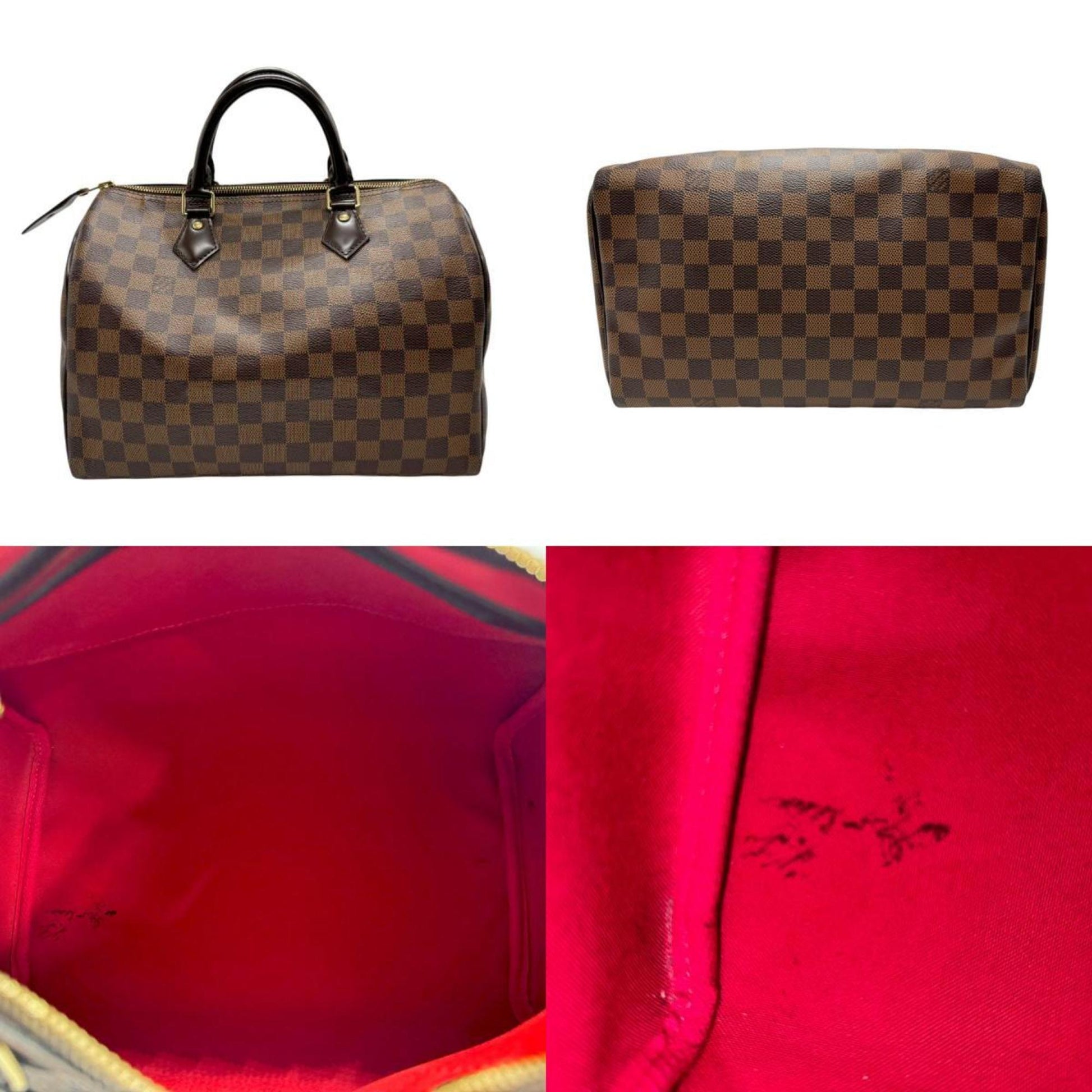 Louis Vuitton Speedy 30, Brown, Canvas, handbag