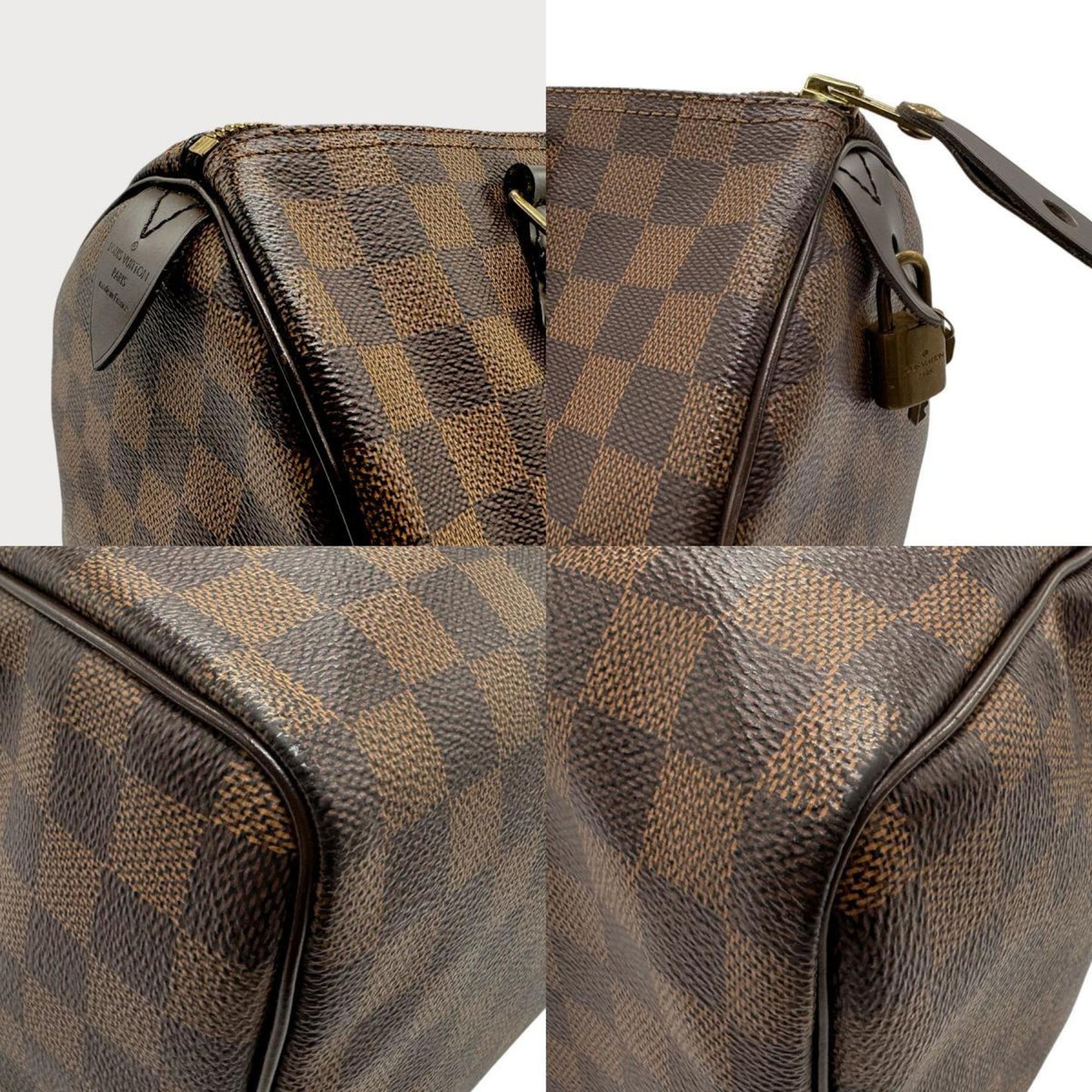 Louis Vuitton Speedy 30, Brown, Canvas, handbag