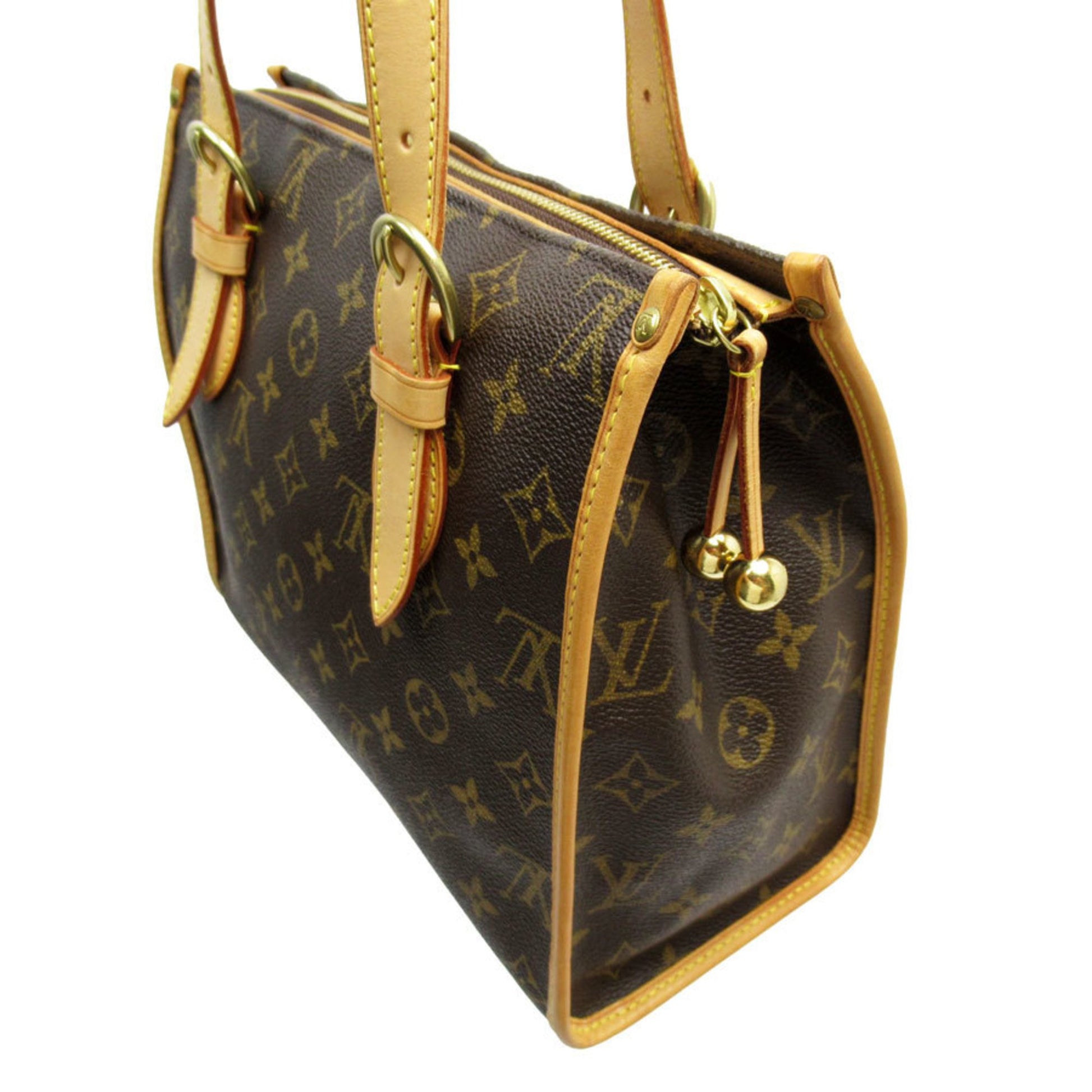 Louis Vuitton Popincourt, Brown, Canvas, shoulder