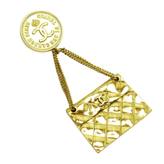 Chanel Coco Mark, Gold, Metal, brooch